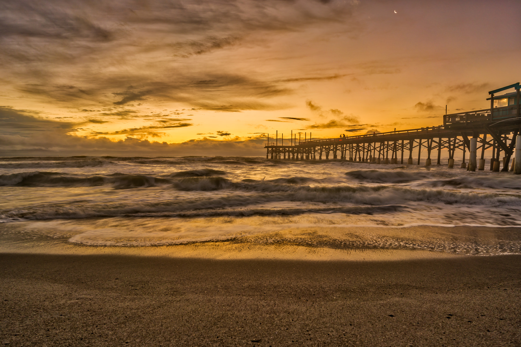 Sony a7R II sample photo. Cocoa beach pier photography