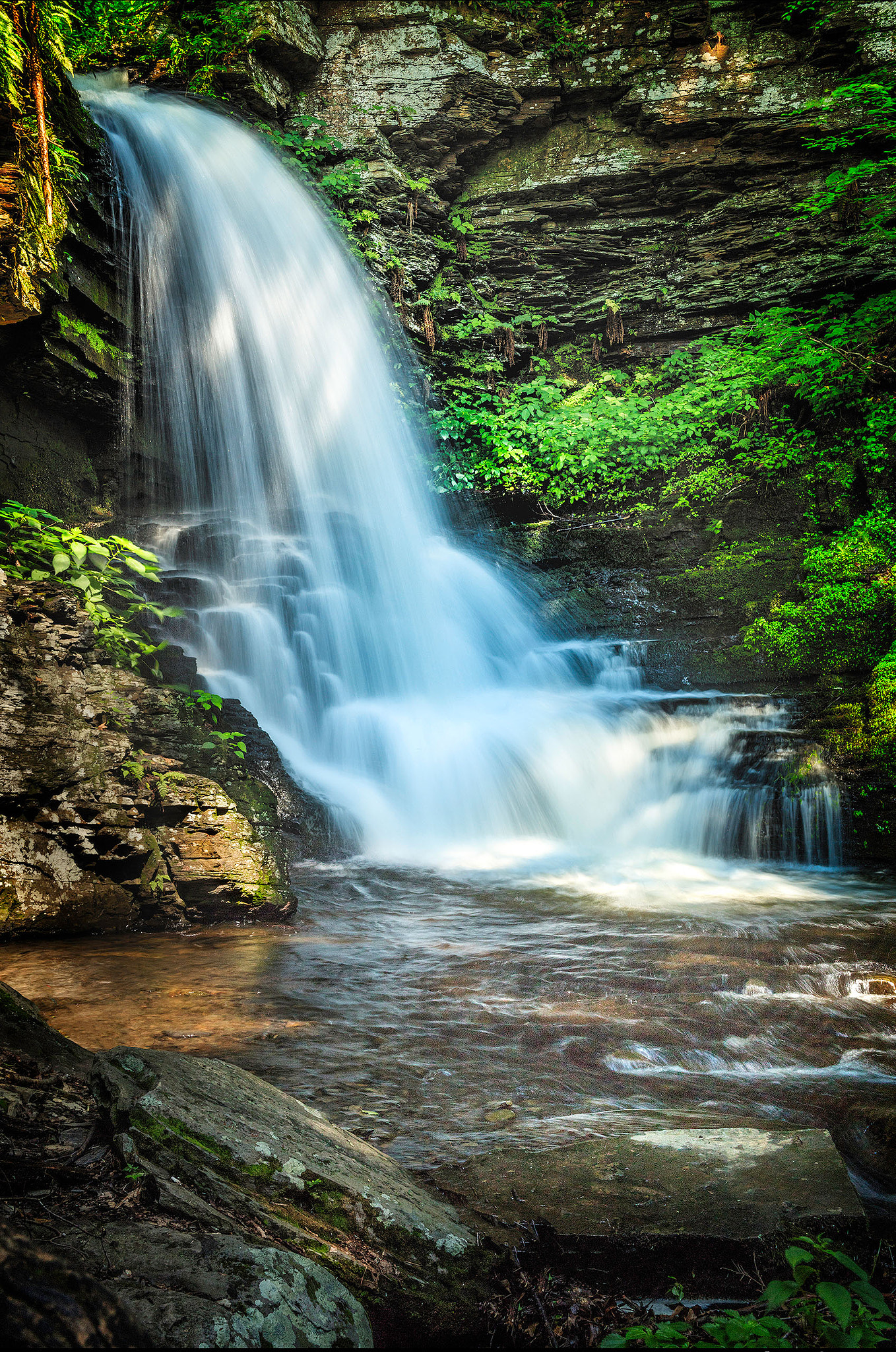 Canon EF 28-200mm F3.5-5.6 USM sample photo. Adirondack falls photography