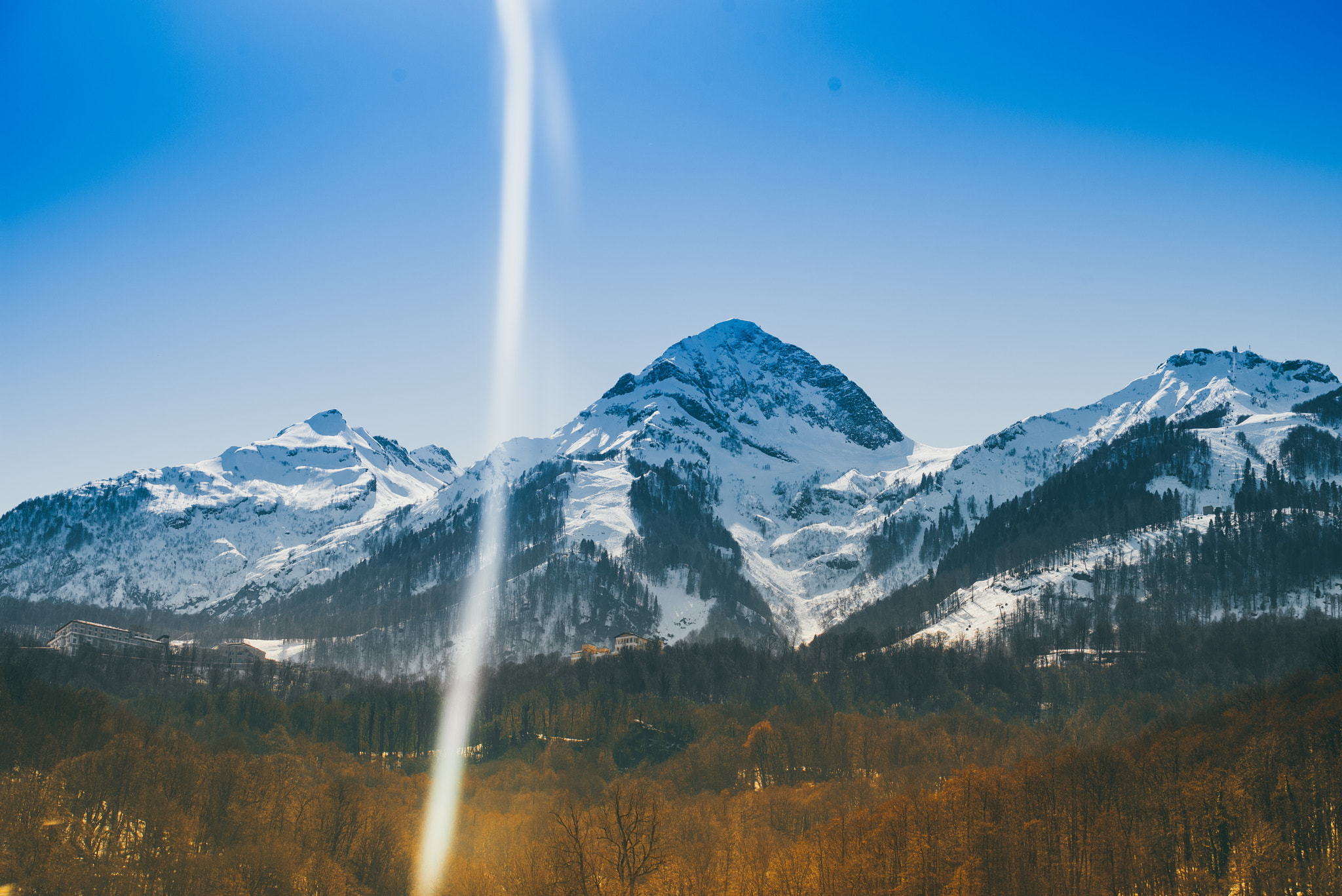 Nikon AF-S Nikkor 70-200mm F4G ED VR sample photo. Sochi mountains, russia photography