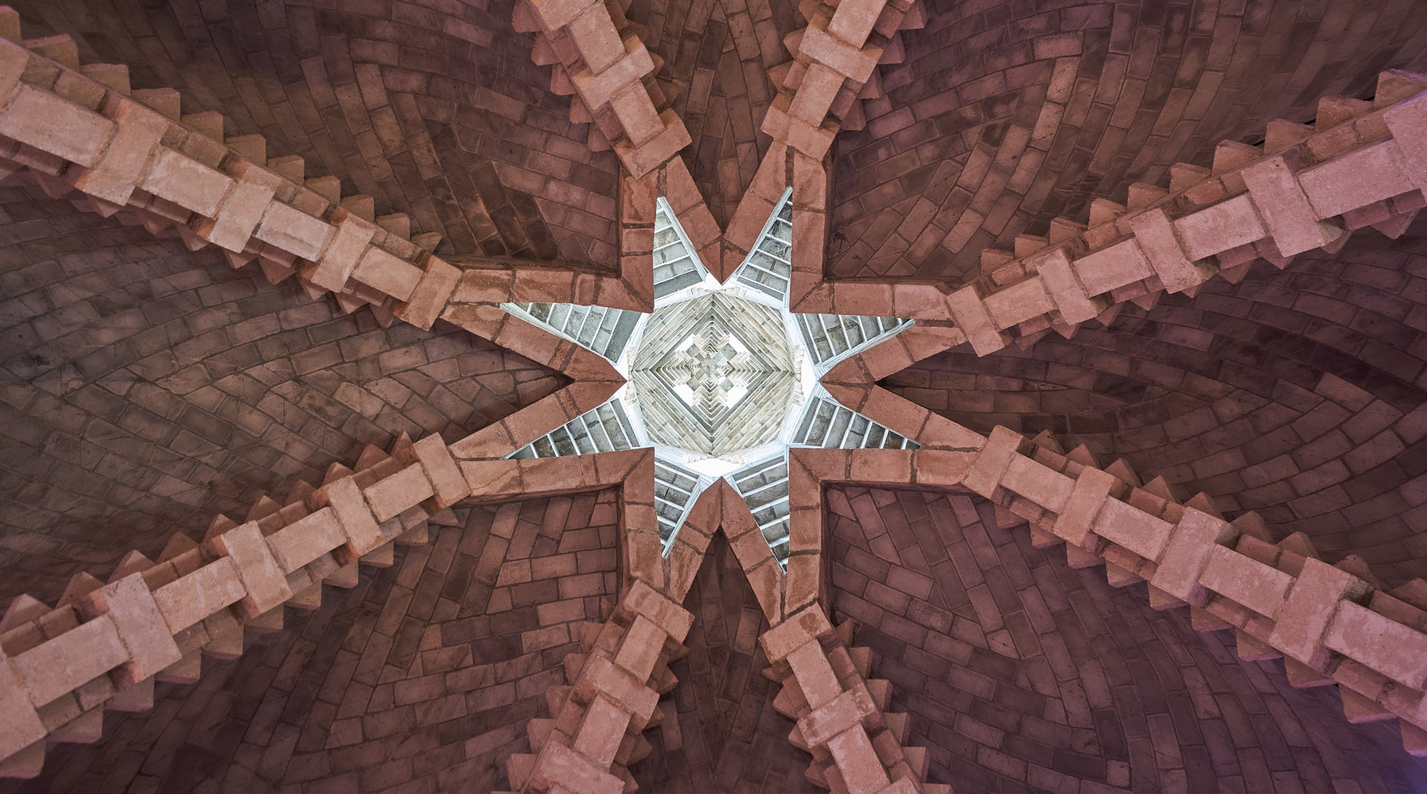 Sony FE 28mm F2 sample photo. Montserrat church ceiling  photography