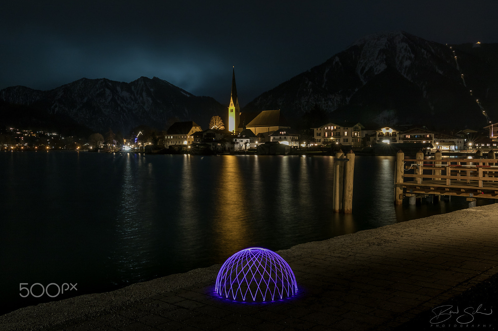 Canon EF 300mm f/2.8L sample photo. Light dome at tegernsee photography