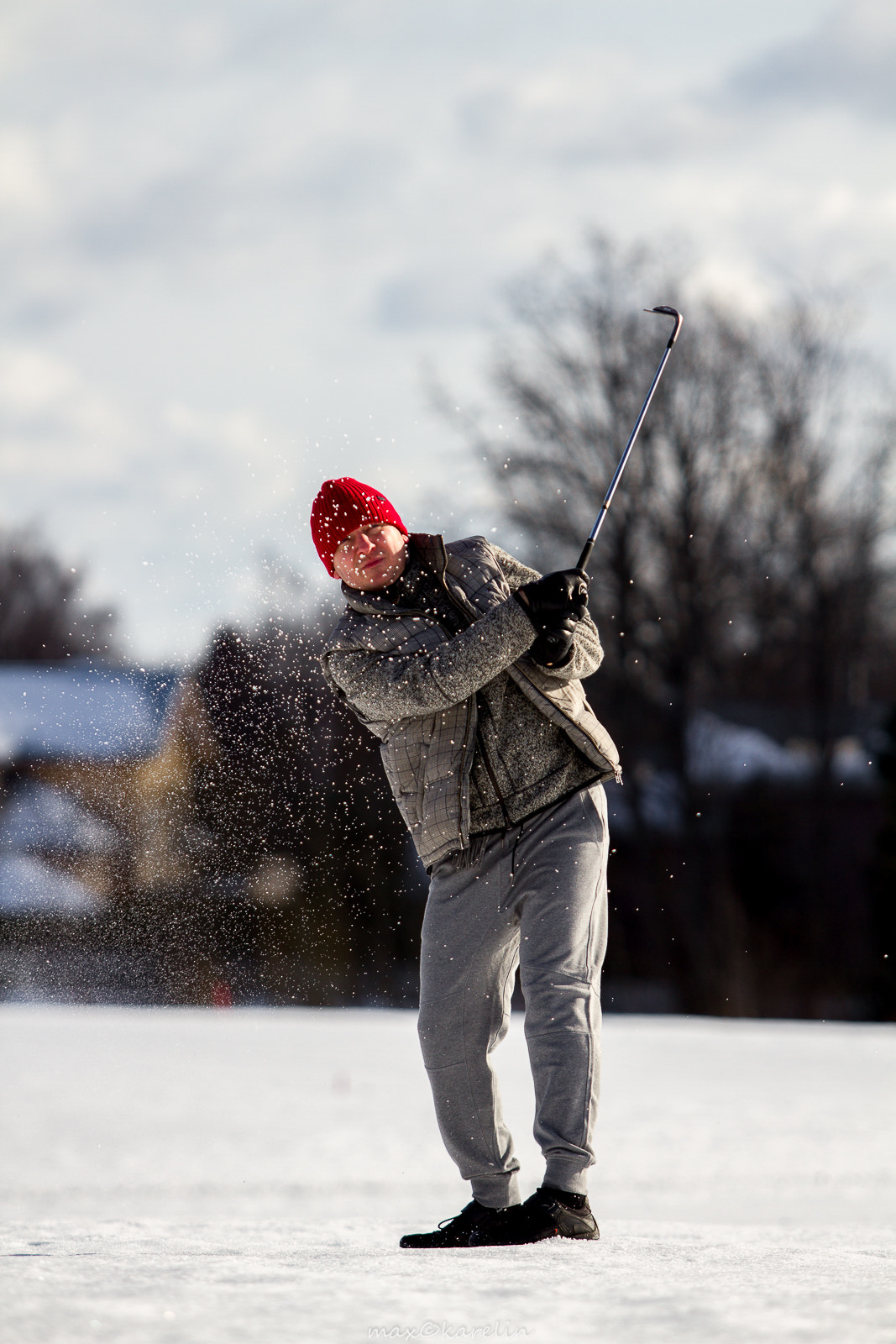 Canon EF 70-200mm F2.8L USM sample photo. Golfer photography