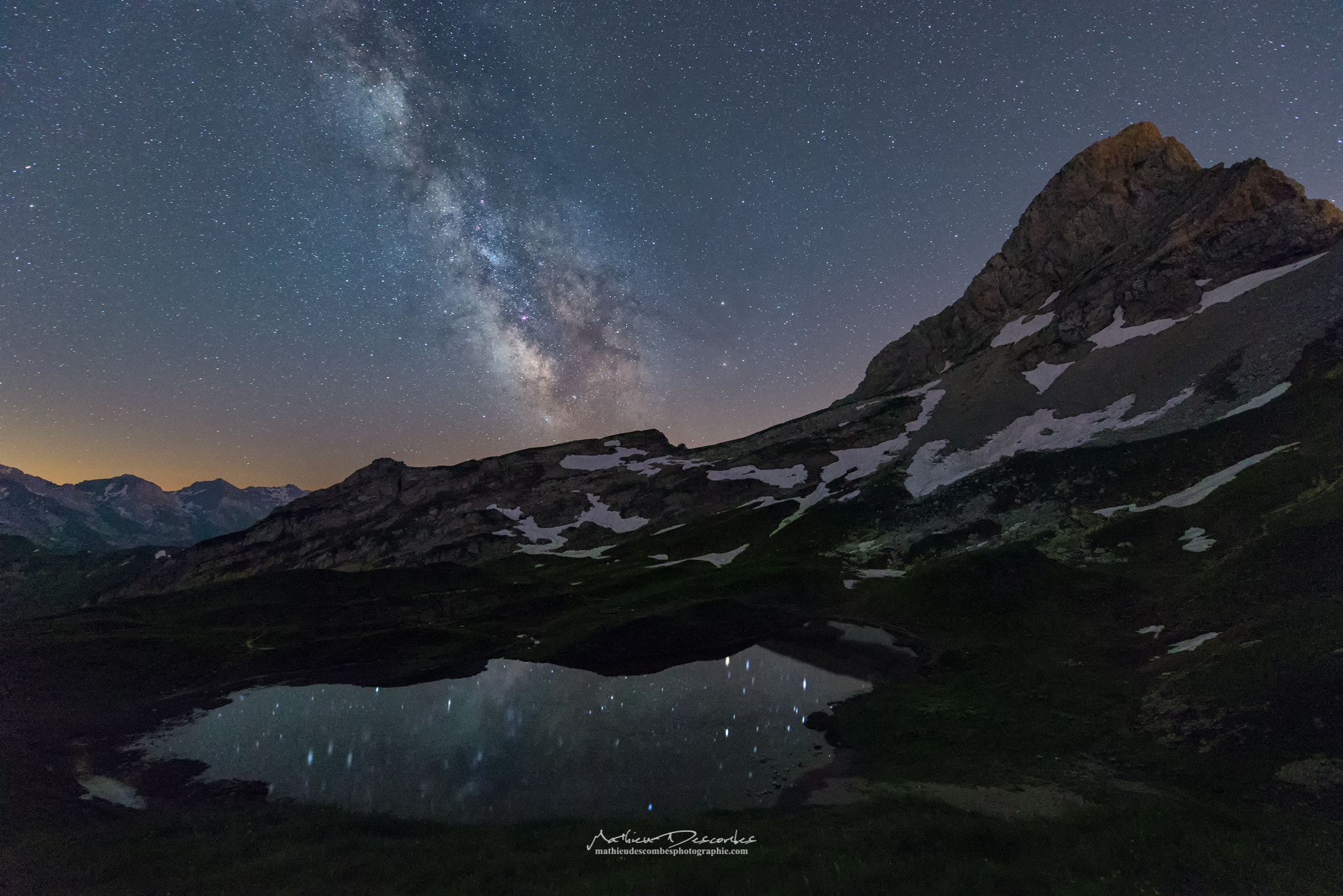 Nikon AF-S Nikkor 14-24mm F2.8G ED sample photo. Milky way & lake peyre photography