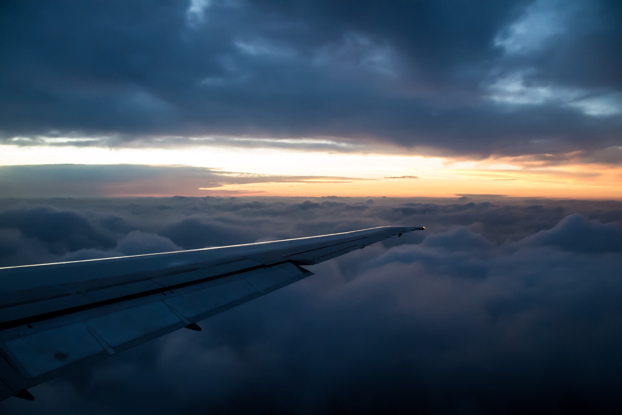 Pentax K-S2 sample photo. Airborne sunset photography