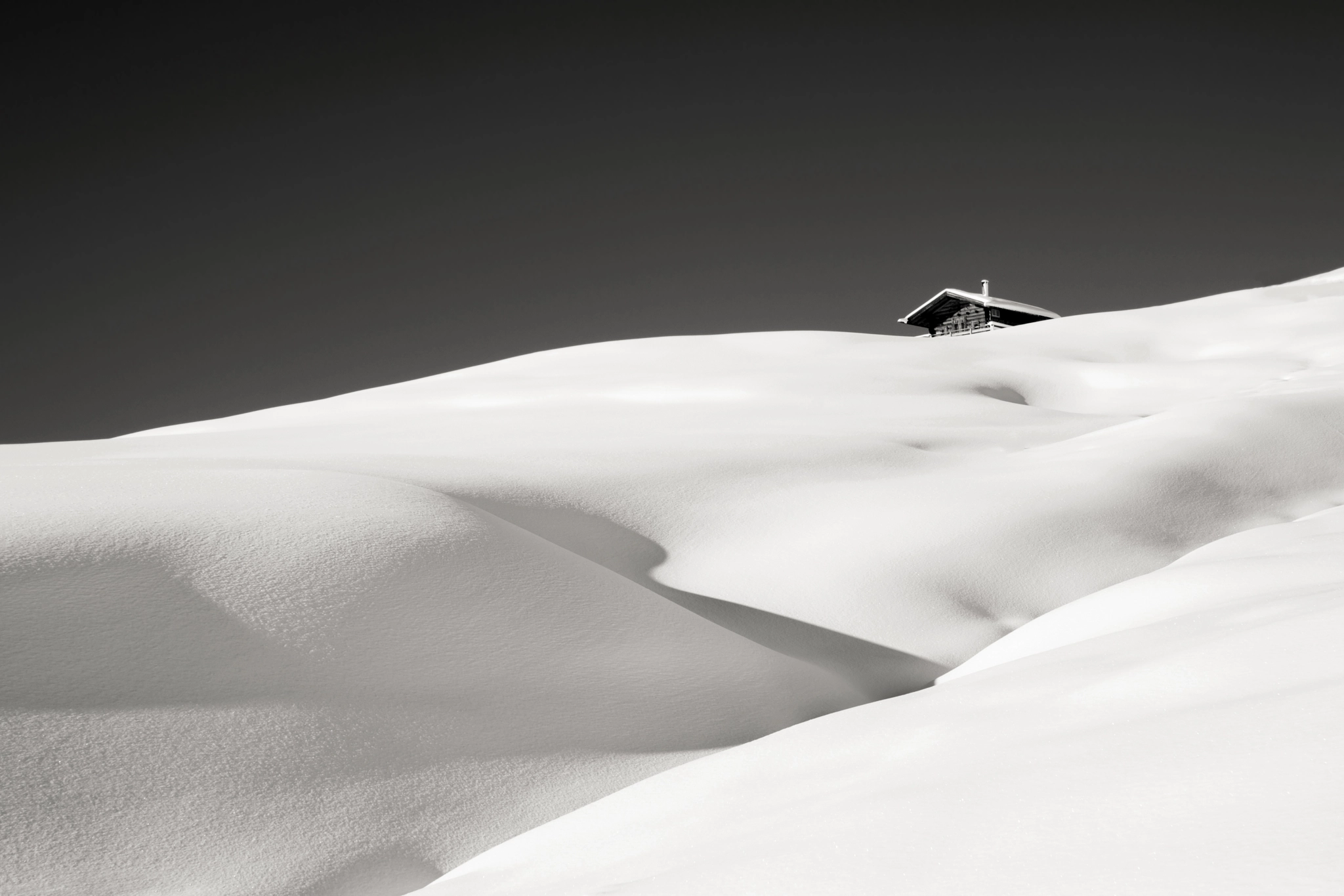 Sony Alpha DSLR-A900 sample photo. Hut and snow photography