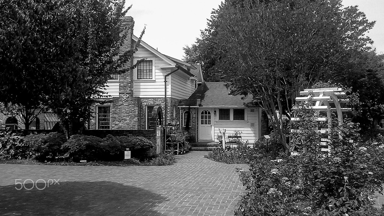 LG L90 sample photo. Luther burbank home and gardens (black and white) photography