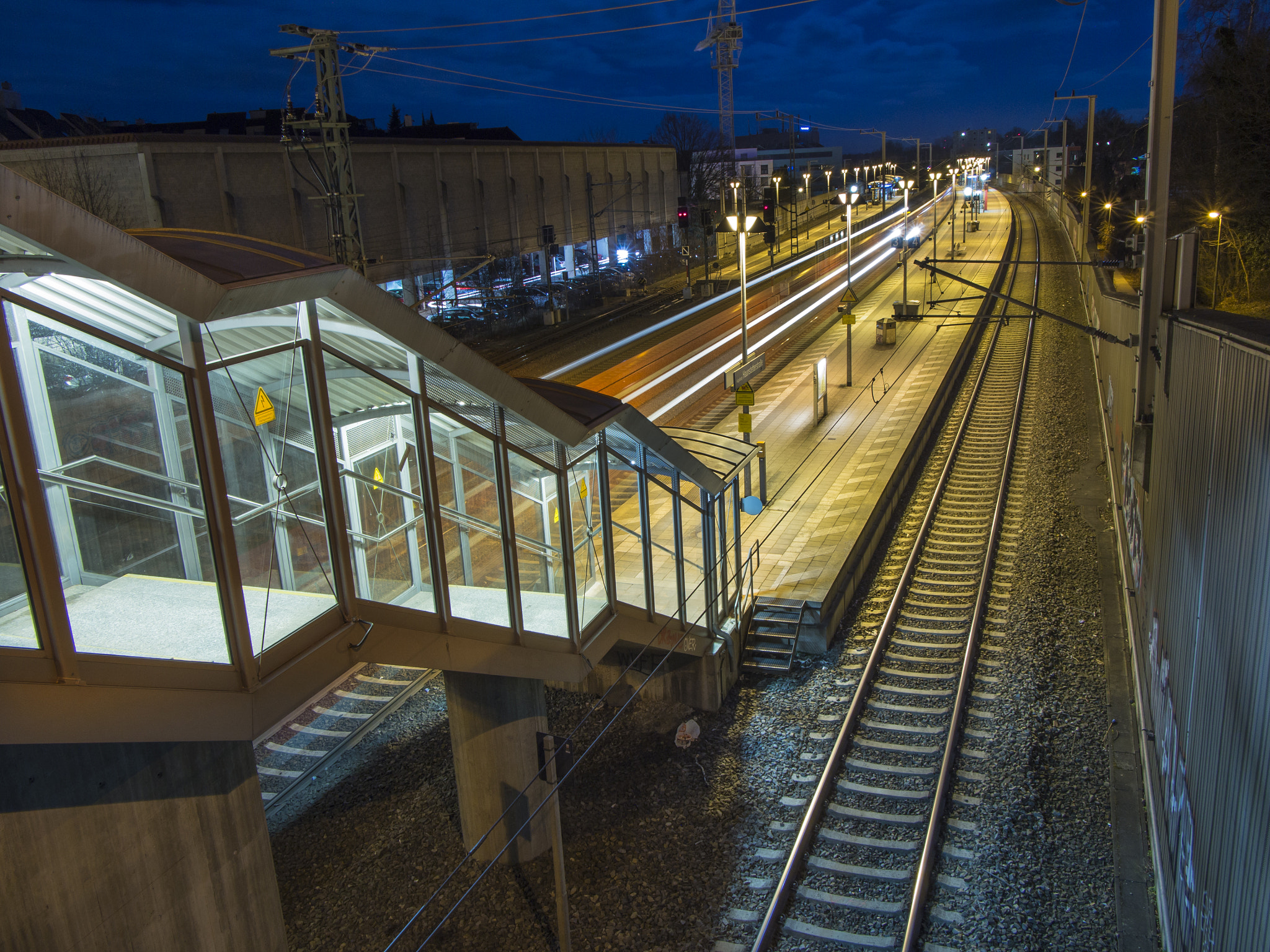 Panasonic Lumix G 14mm F2.5 ASPH sample photo. Augsburg, train station photography