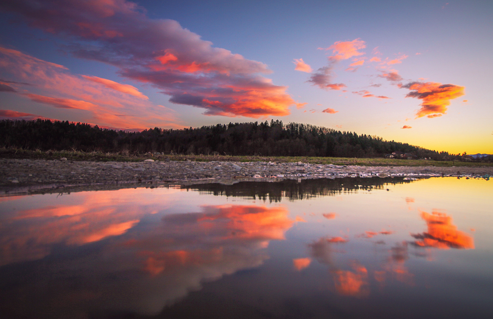 Canon EOS 50D sample photo. Evening reflection photography