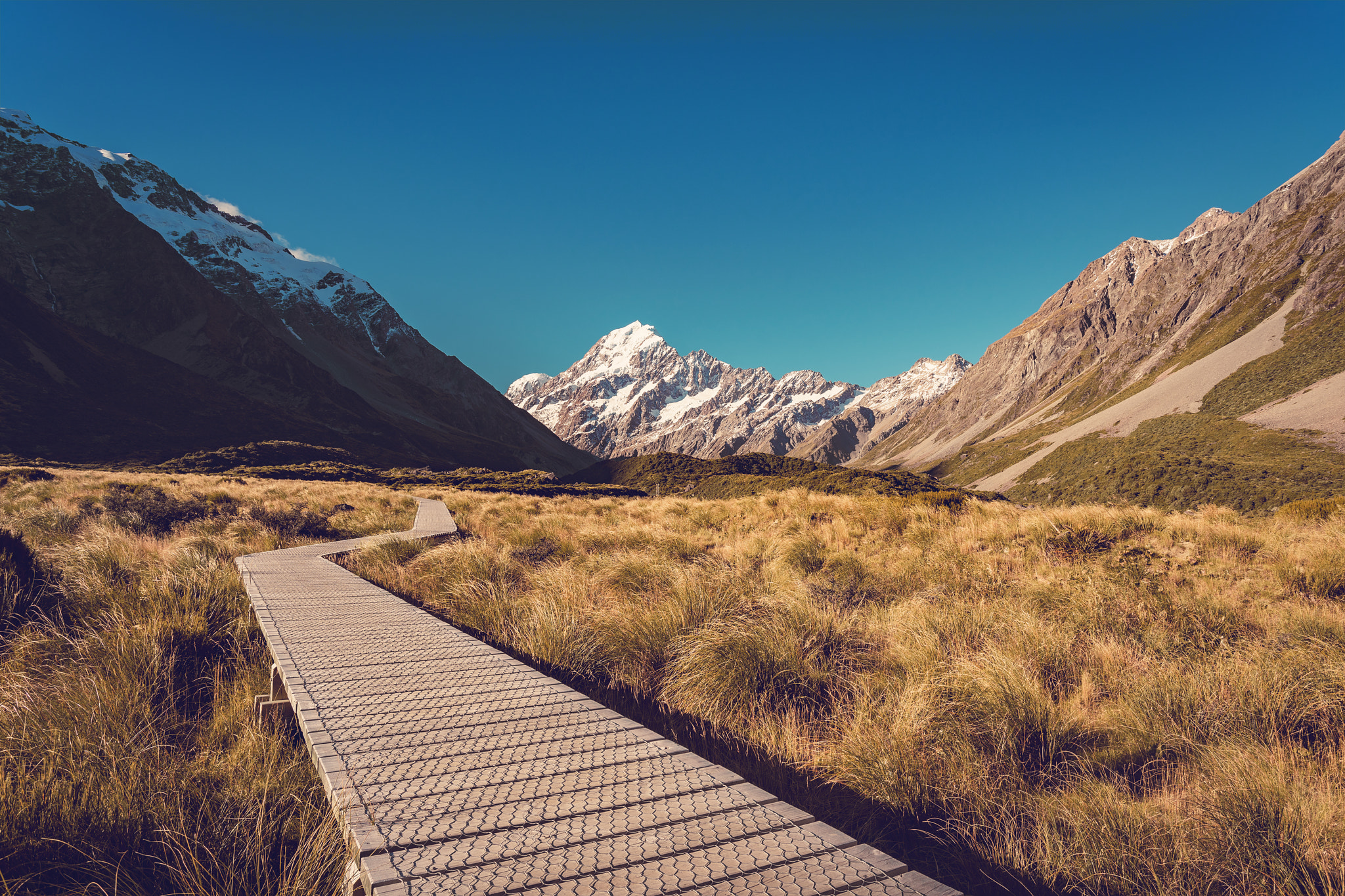 Sony a7 II sample photo. Hooker valley track photography