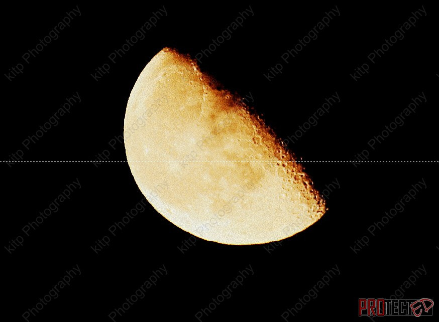 Canon EOS 400D (EOS Digital Rebel XTi / EOS Kiss Digital X) + Canon EF 70-300mm F4-5.6 IS USM sample photo. Moon 1 photography