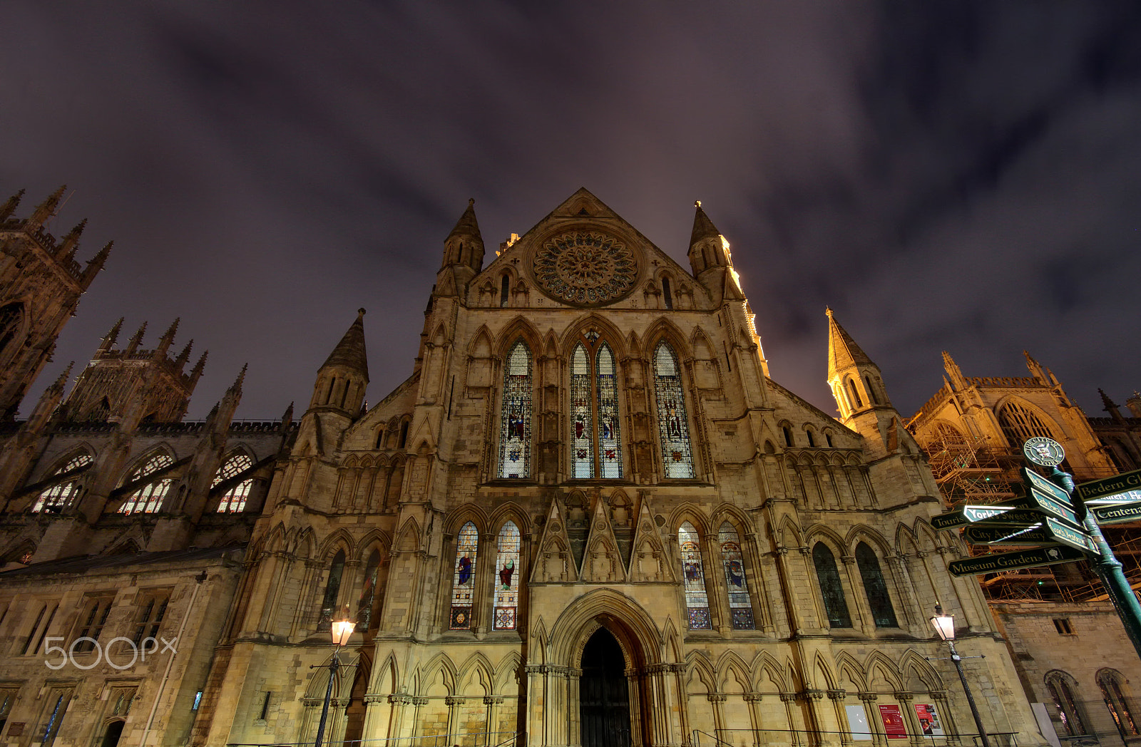 Canon EOS 7D + Sigma 10-20mm F4-5.6 EX DC HSM sample photo. York minster at night photography
