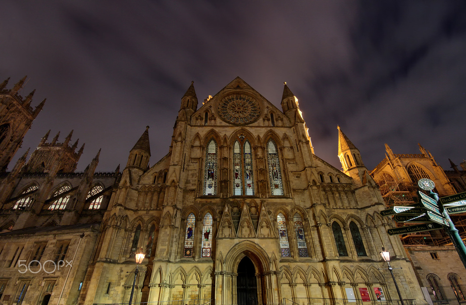 Canon EOS 7D + Sigma 10-20mm F4-5.6 EX DC HSM sample photo. York minster at night photography