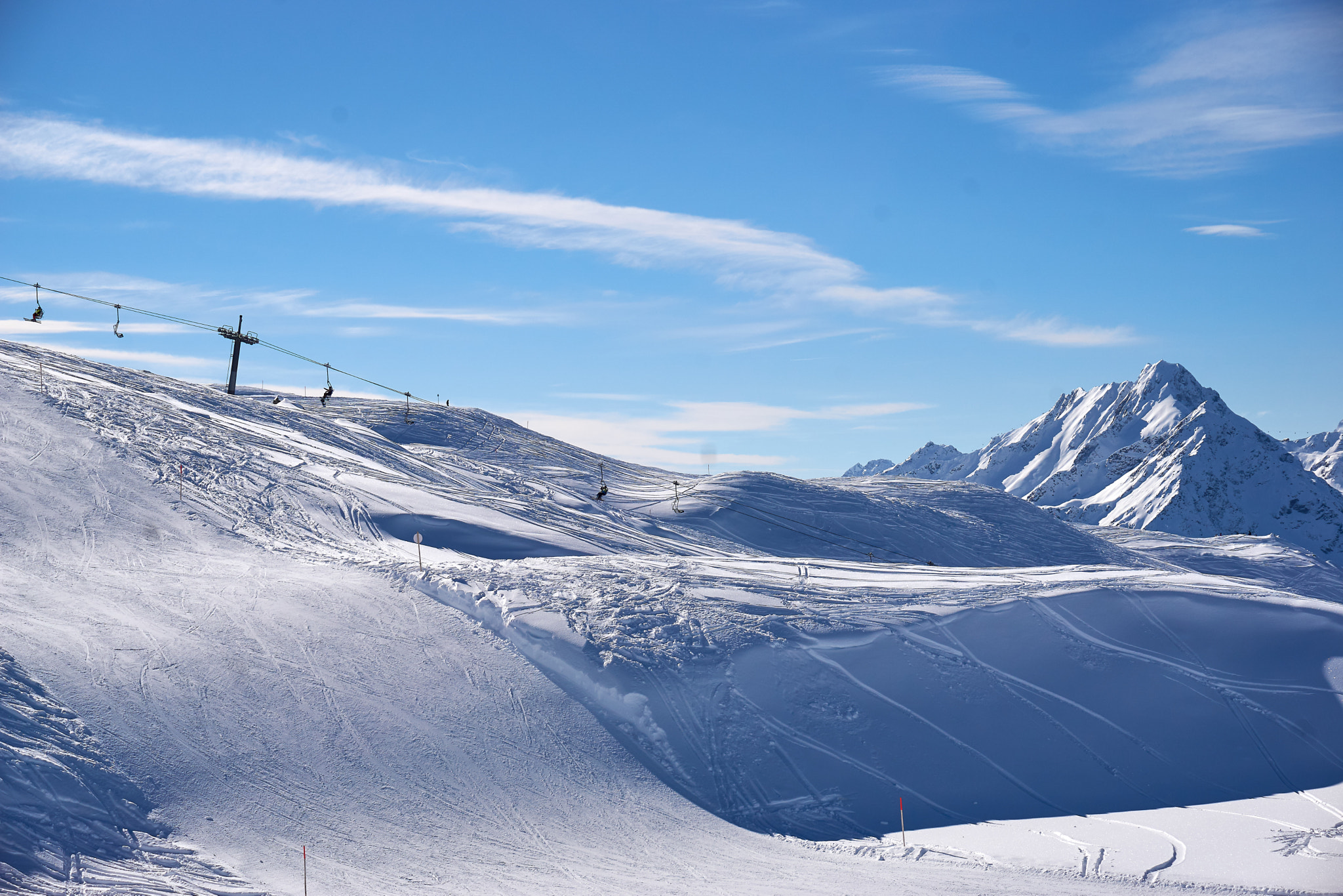 Sony a5100 sample photo. Sonnenkopf ski arlberg photography