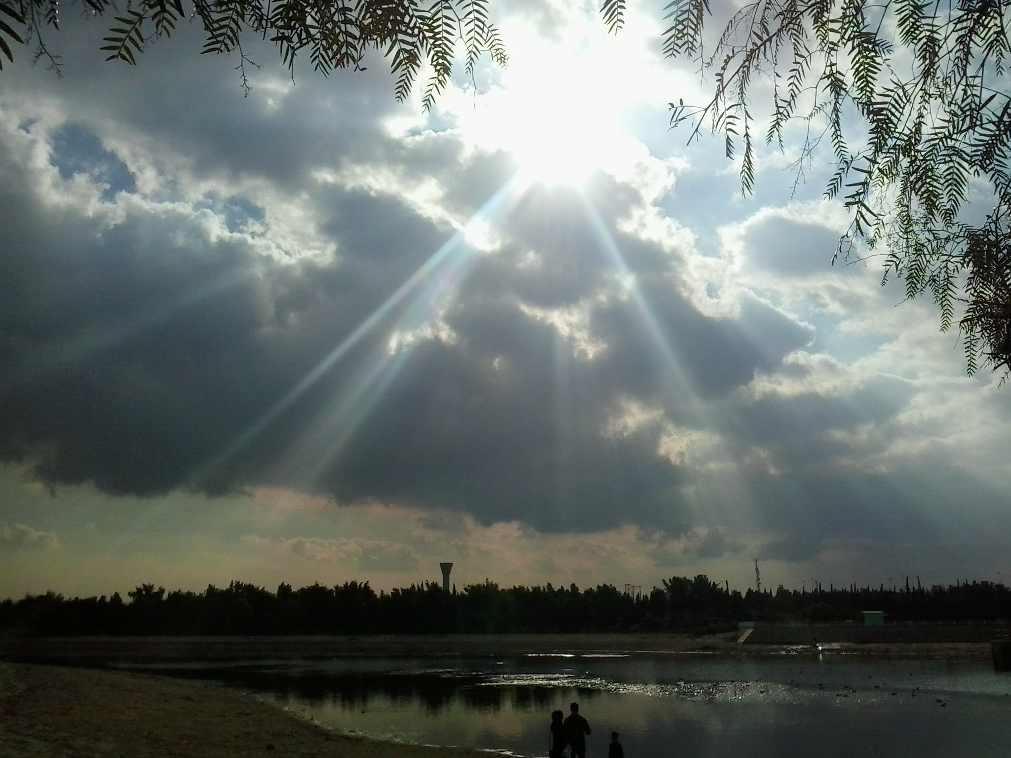 Samsung Galaxy Y Duos sample photo. Sunlight through the clouds  photography