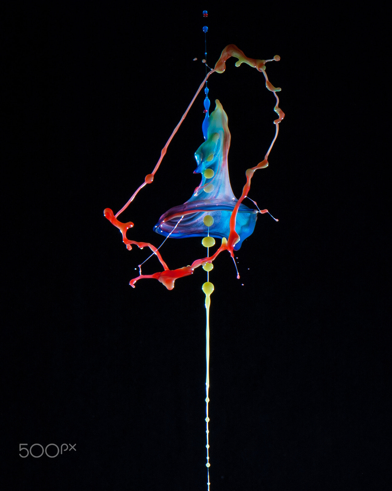 Nikon AF-S Micro-Nikkor 105mm F2.8G IF-ED VR sample photo. Water drop collision photography
