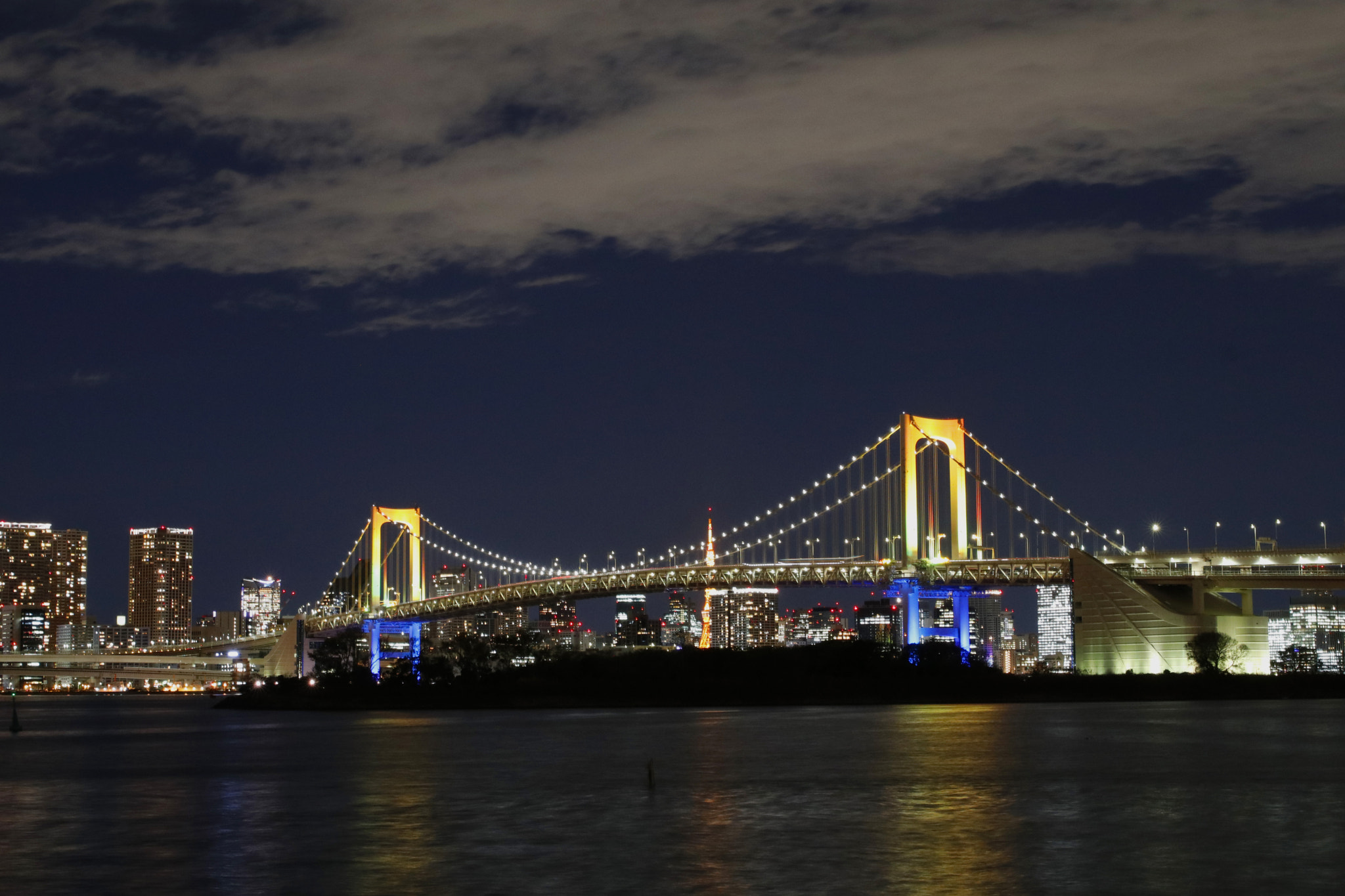 Canon EOS 80D + Sigma 24-70mm F2.8 EX DG Macro sample photo. The rainbow bridge in tokyo photography