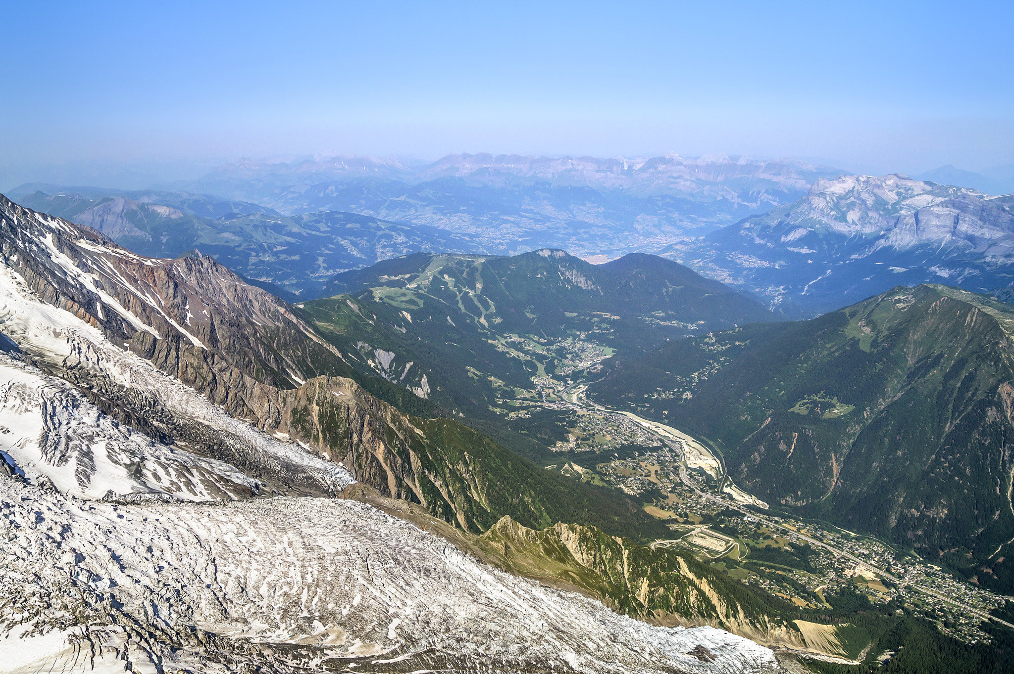 Sony SLT-A58 sample photo. Chamonix, view from above photography
