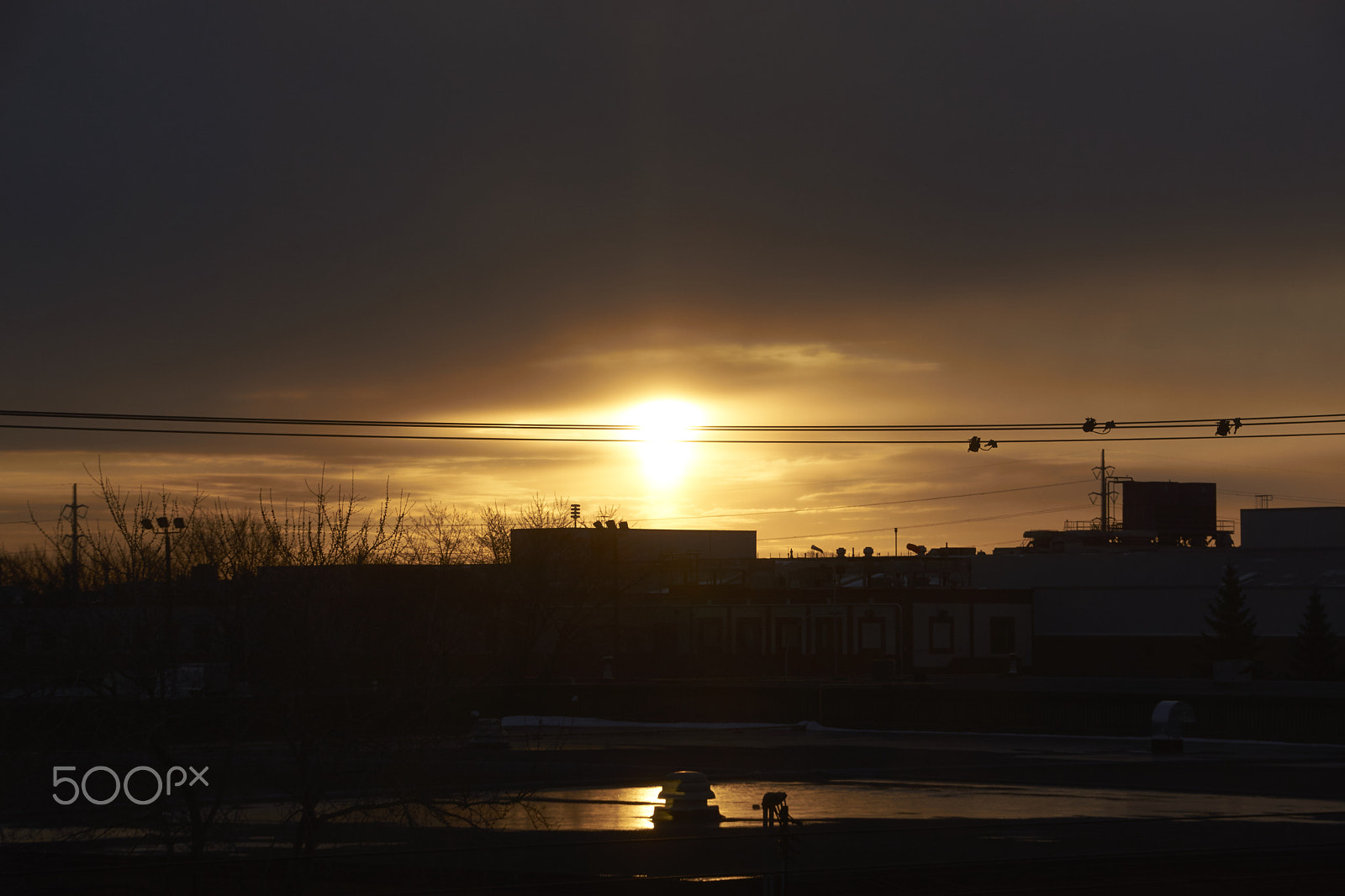 Sony SLT-A65 (SLT-A65V) sample photo. Lever de soleil sur montréal-nord photography