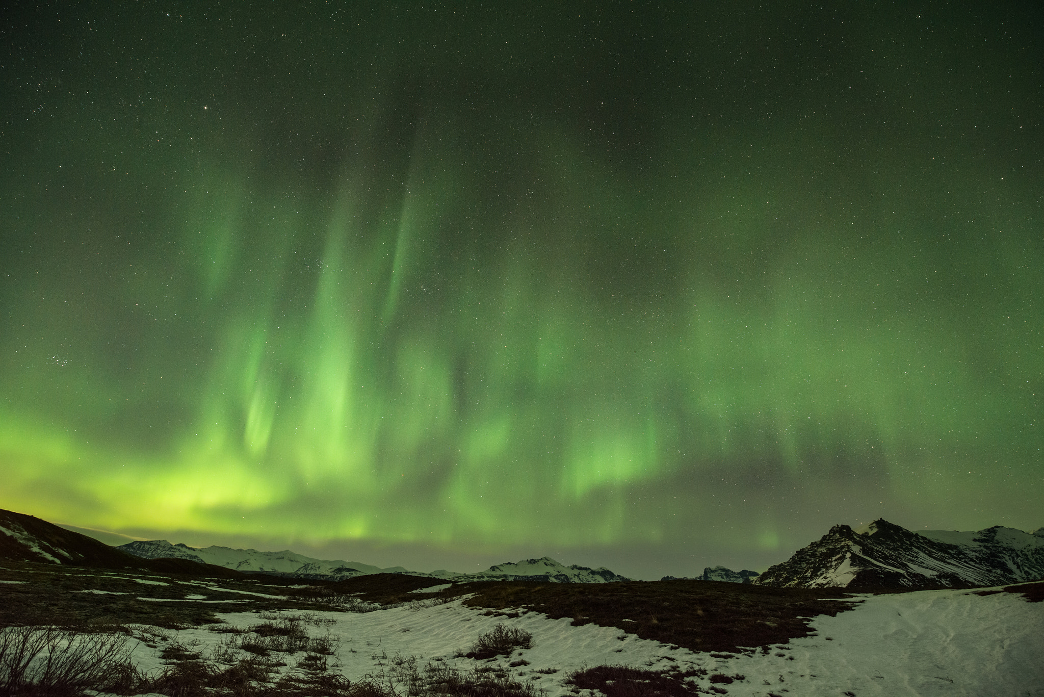 Nikon AF-S Nikkor 14-24mm F2.8G ED sample photo. Aurora borealis or northern lights. photography