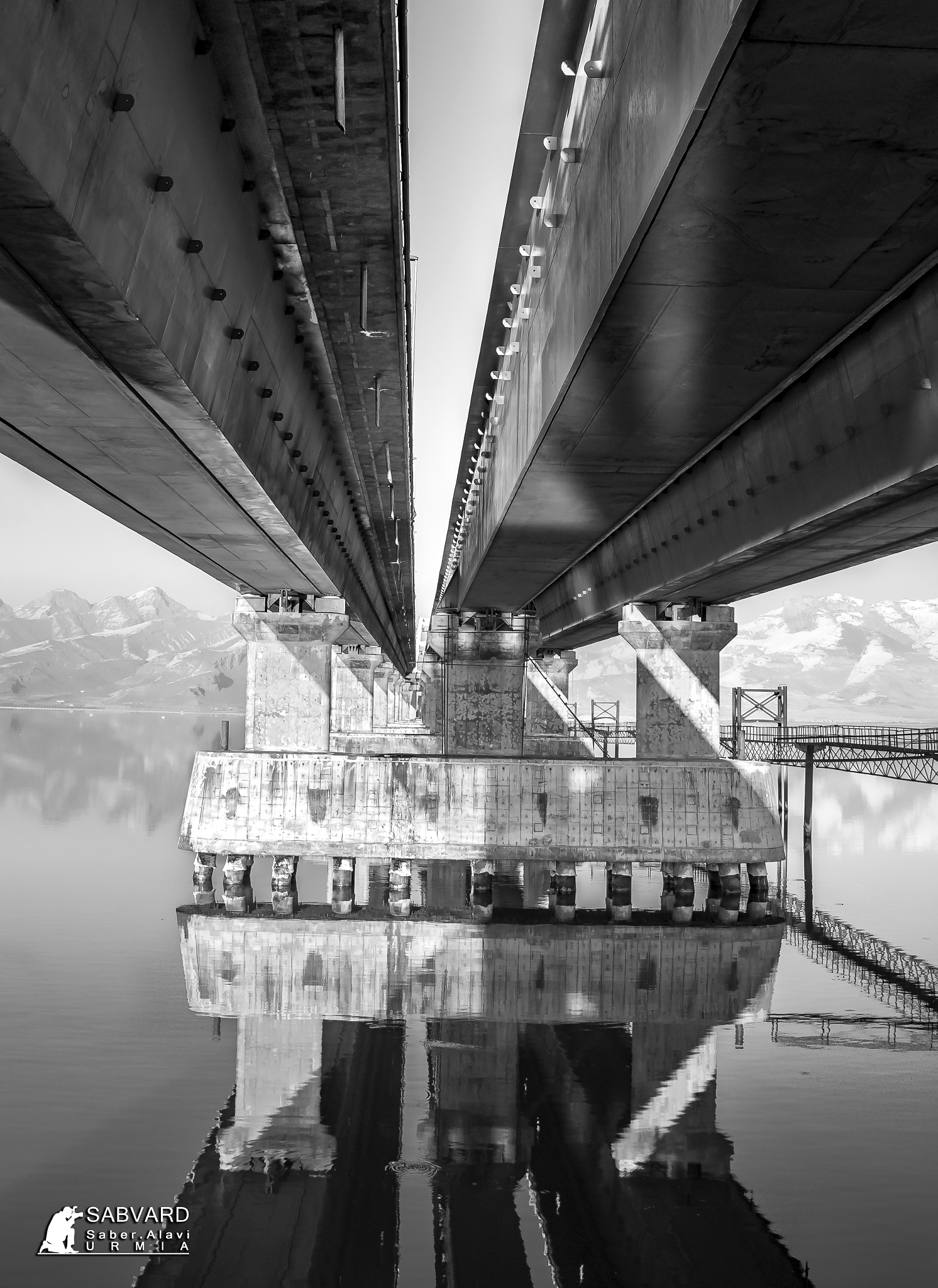 Nikon AF-S Nikkor 24-120mm F4G ED VR sample photo. Urmia lake bridge photography