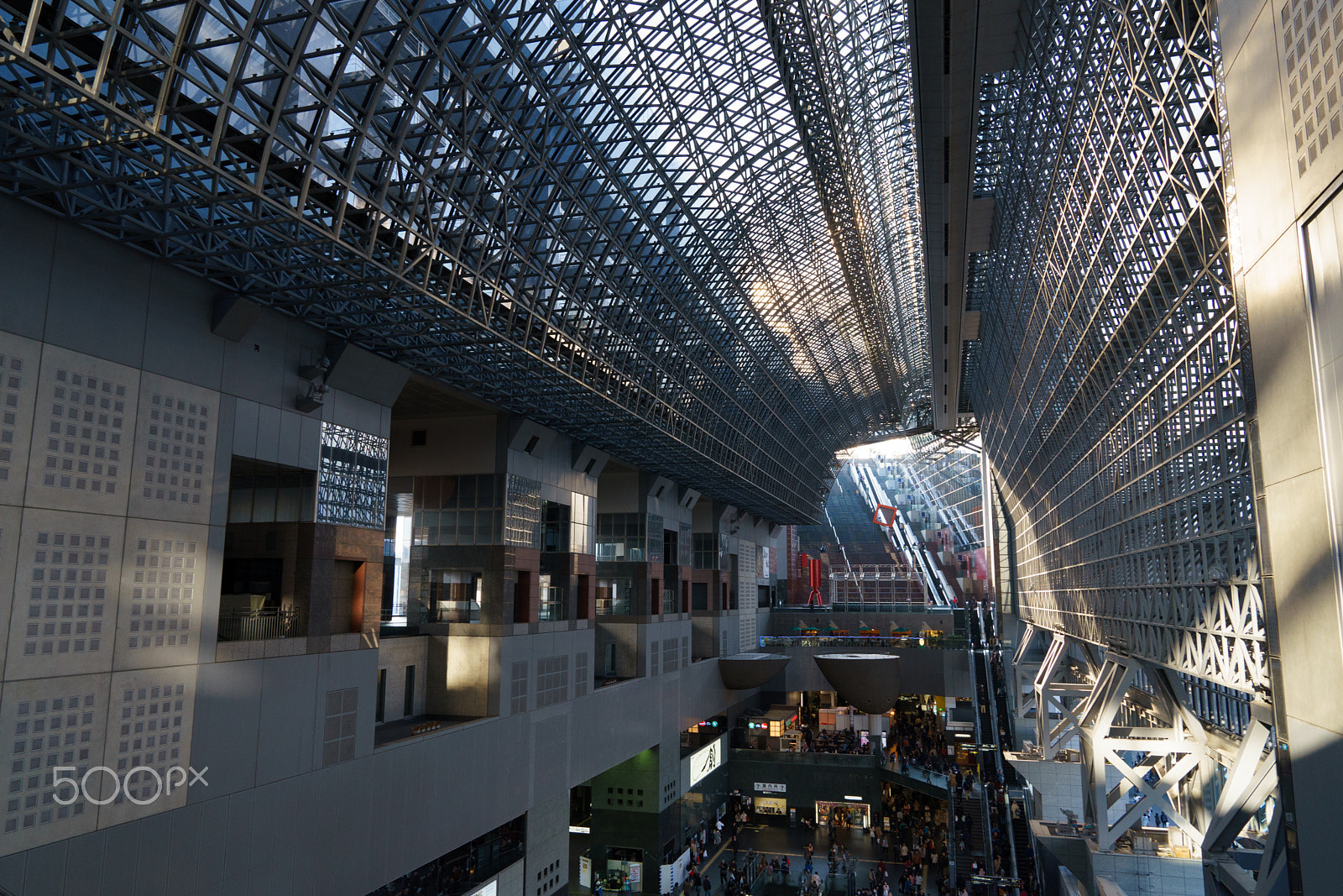 Sony a7 II sample photo. Kyoto station photography