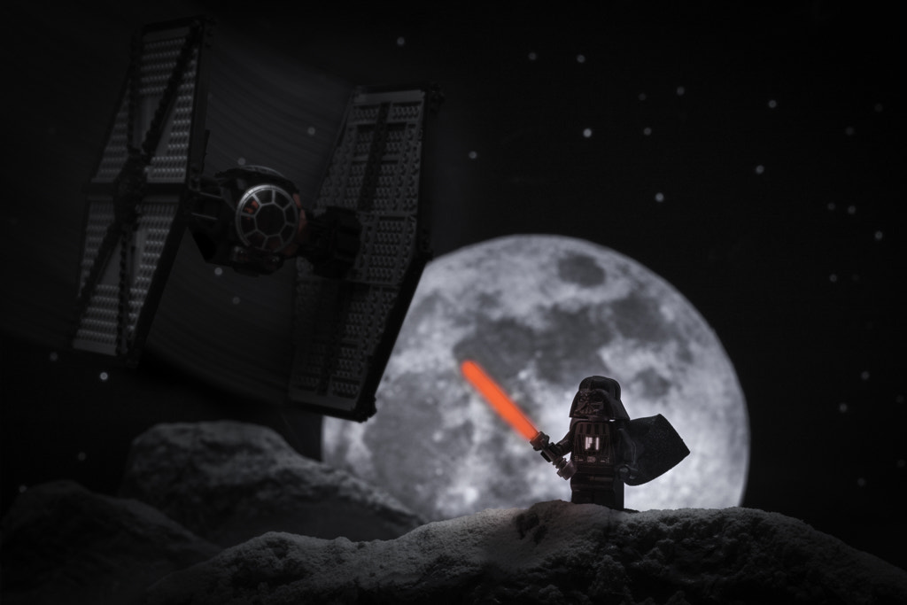 Nikon AF Nikkor 105mm F2D DC sample photo. Lego vader photography