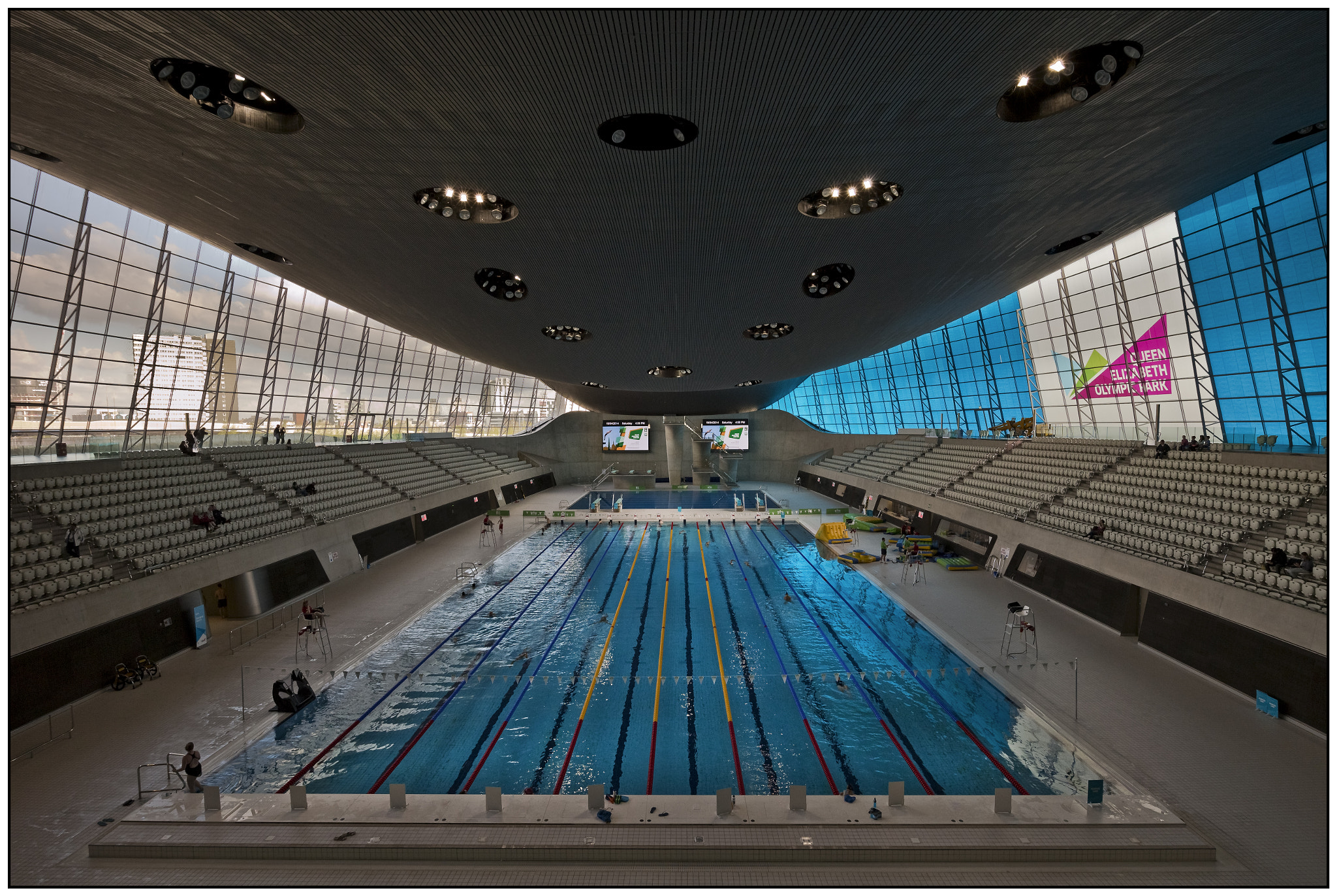Canon EF-M 11-22mm F4-5.6 IS STM sample photo. Aquatics centre, olympic park, london. photography