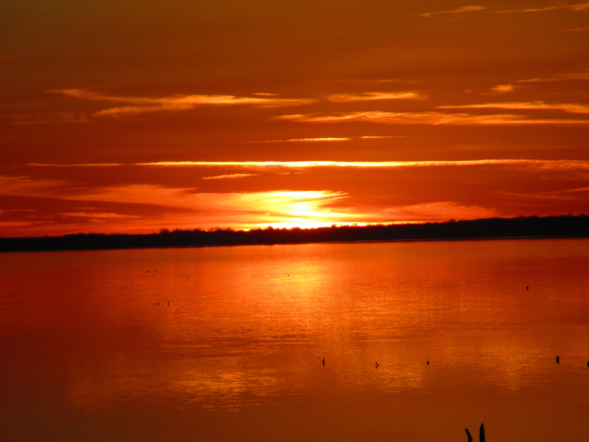 Canon PowerShot ELPH 360 HS (IXUS 285 HS / IXY 650) sample photo. Lake eufaula sunset photography