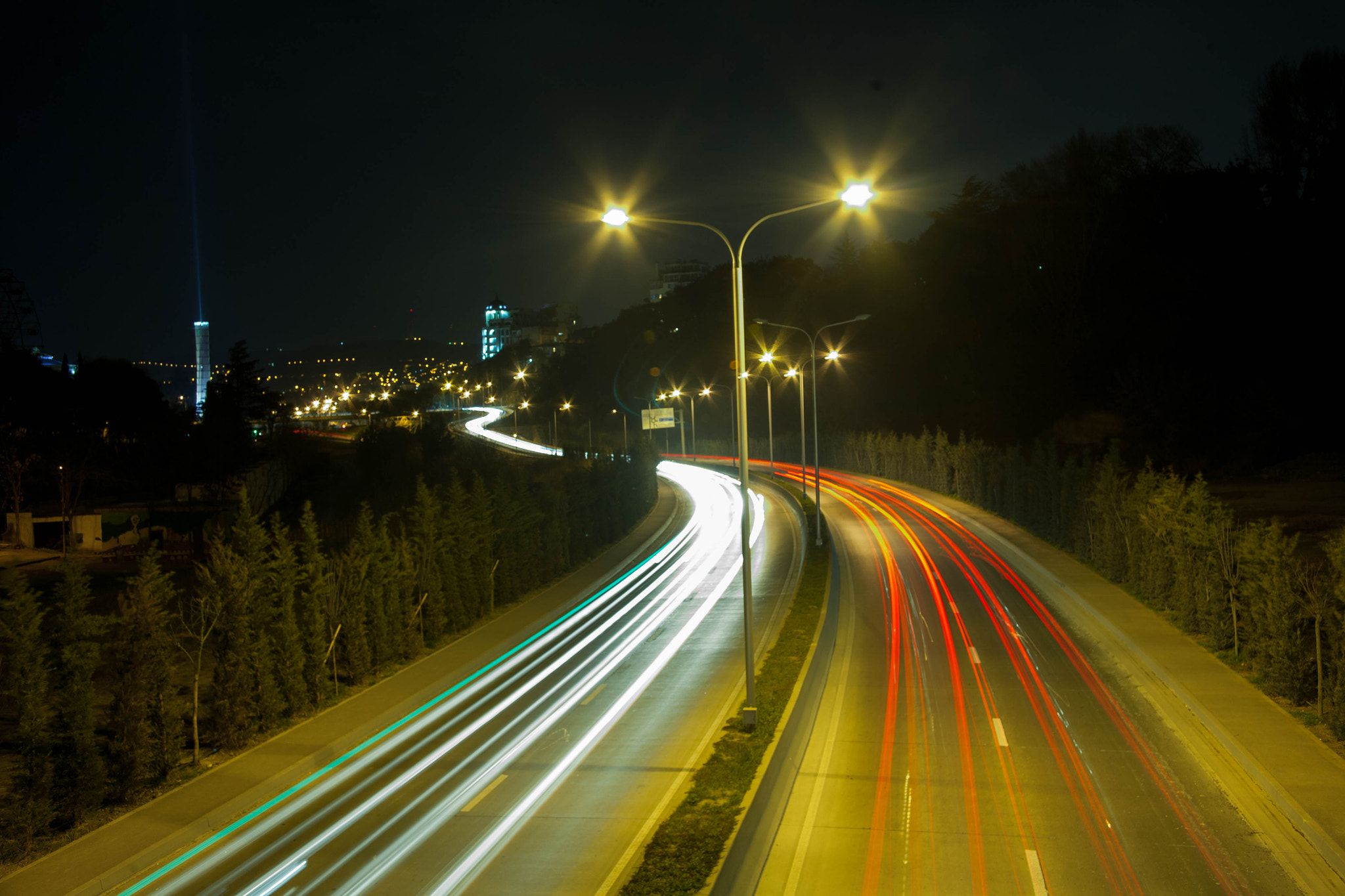 Canon EOS 5D + Canon EF 24-85mm F3.5-4.5 USM sample photo. Night tbilisi photography