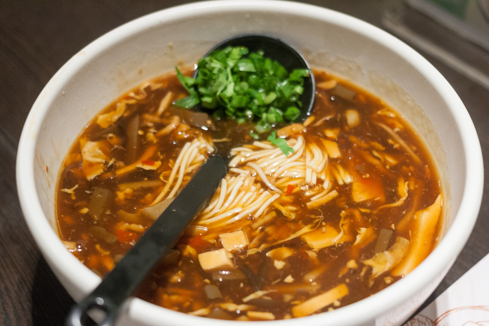 Canon EF 40mm F2.8 STM sample photo. Spicy & sour sauce noodles. photography