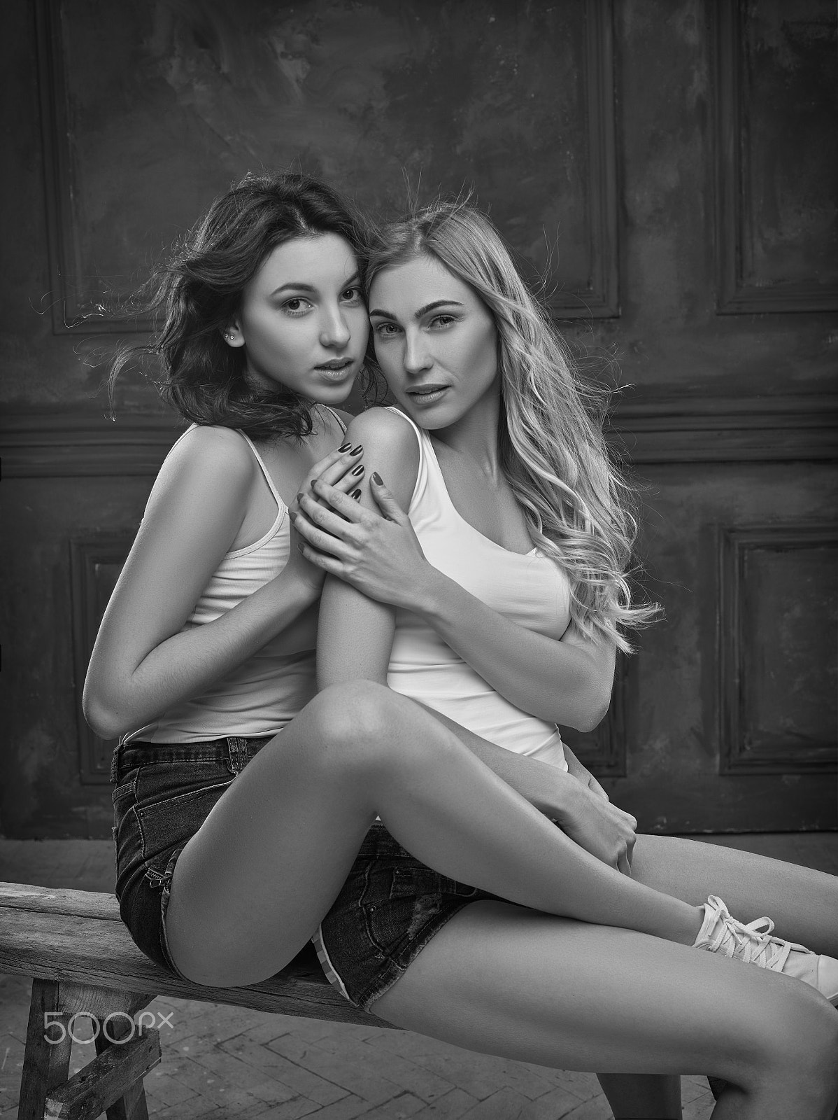 Phase One IQ160 sample photo. Two beautiful women in erotic lingerie photography