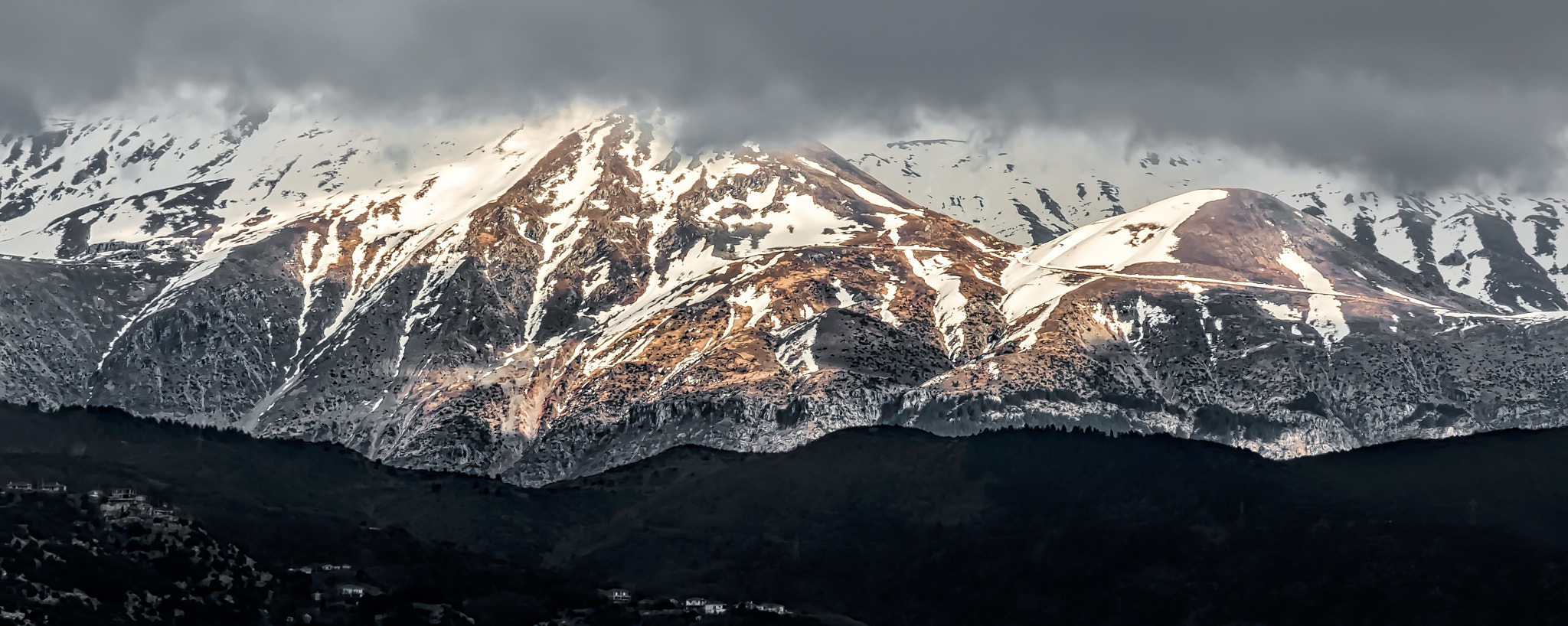 Canon EOS 70D + EF75-300mm f/4-5.6 sample photo. Greek mountains - ioannina photography