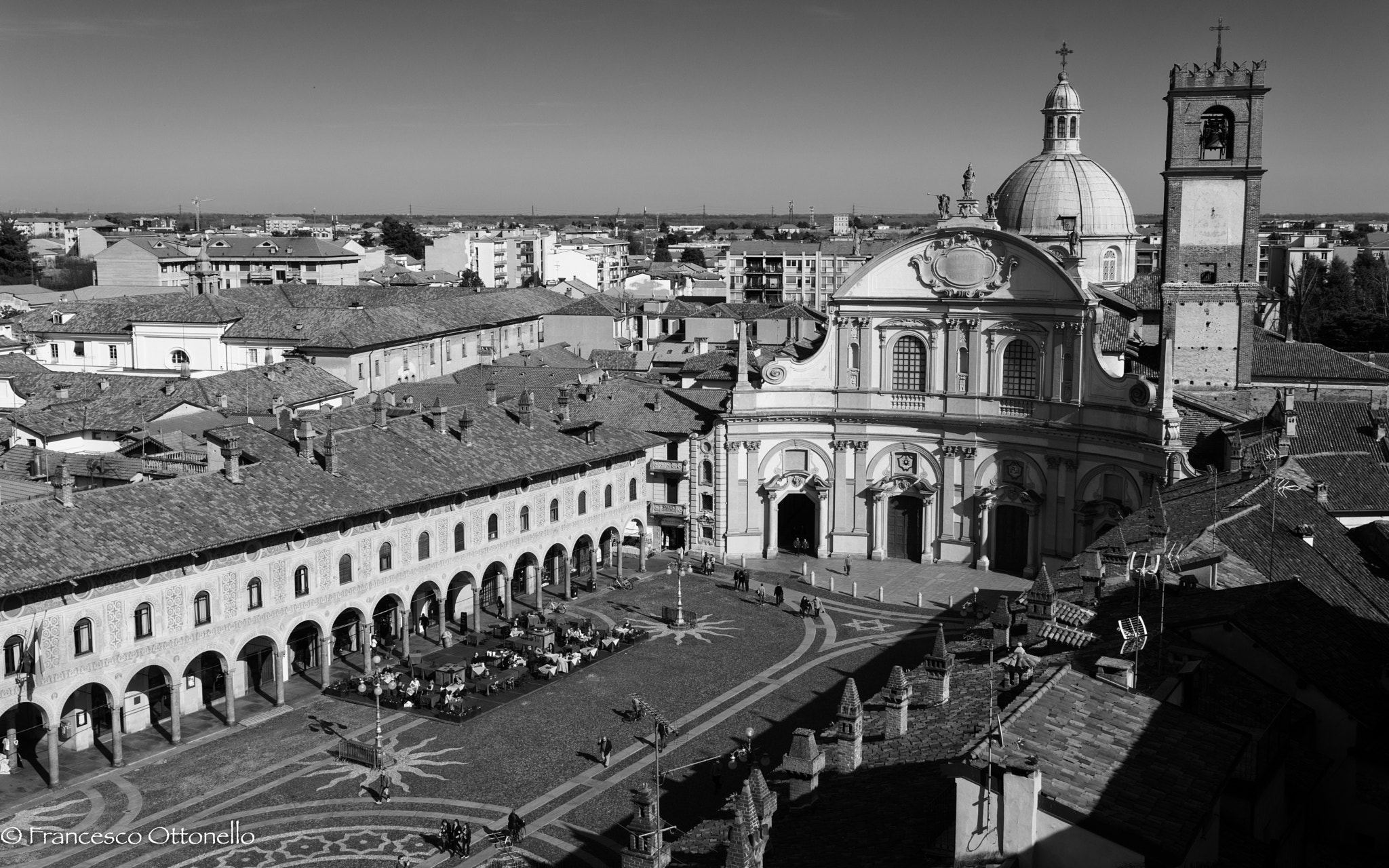 Sony a7 sample photo. Piazza ducale vigevano photography