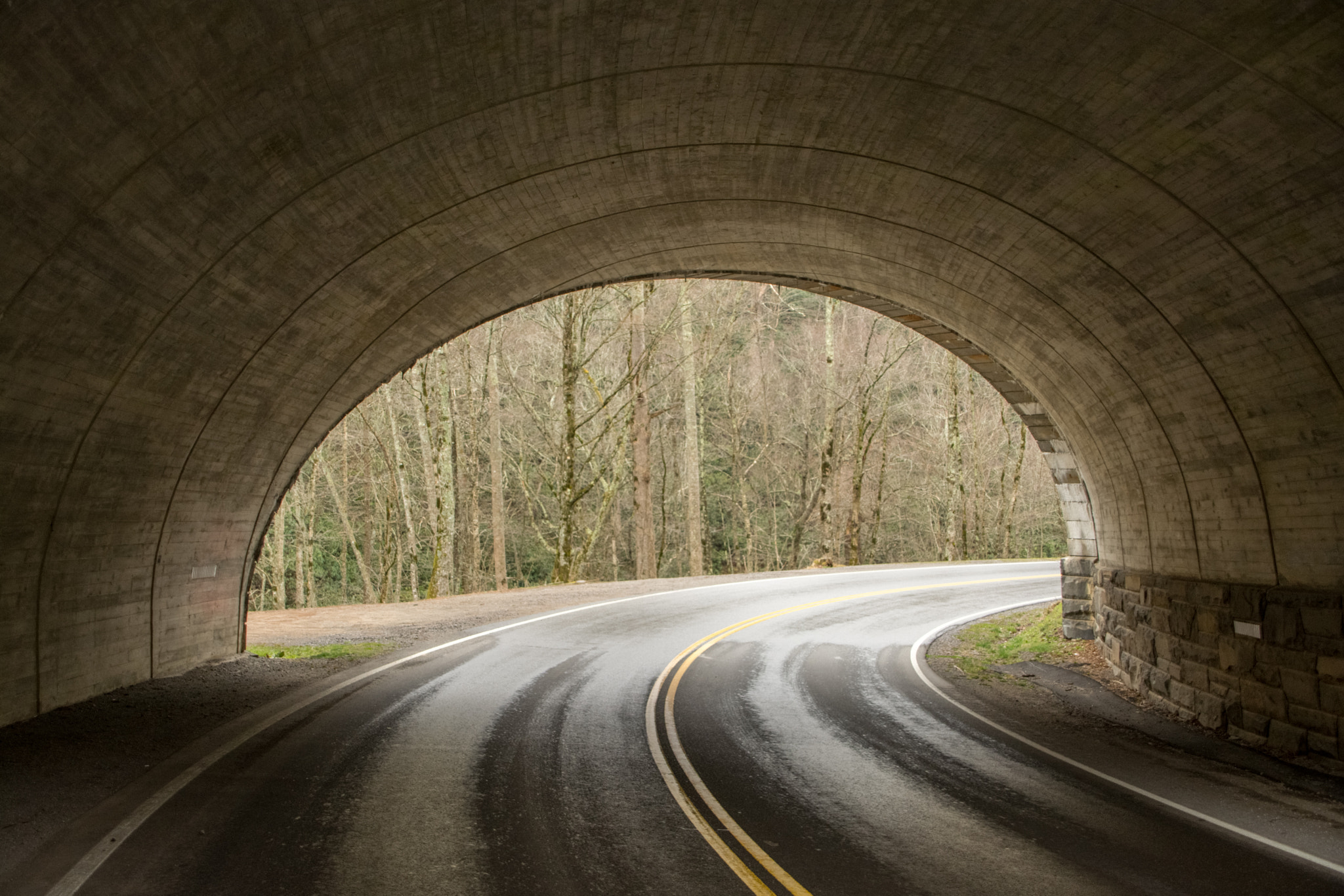 Nikon D7100 sample photo. Tunnel road photography