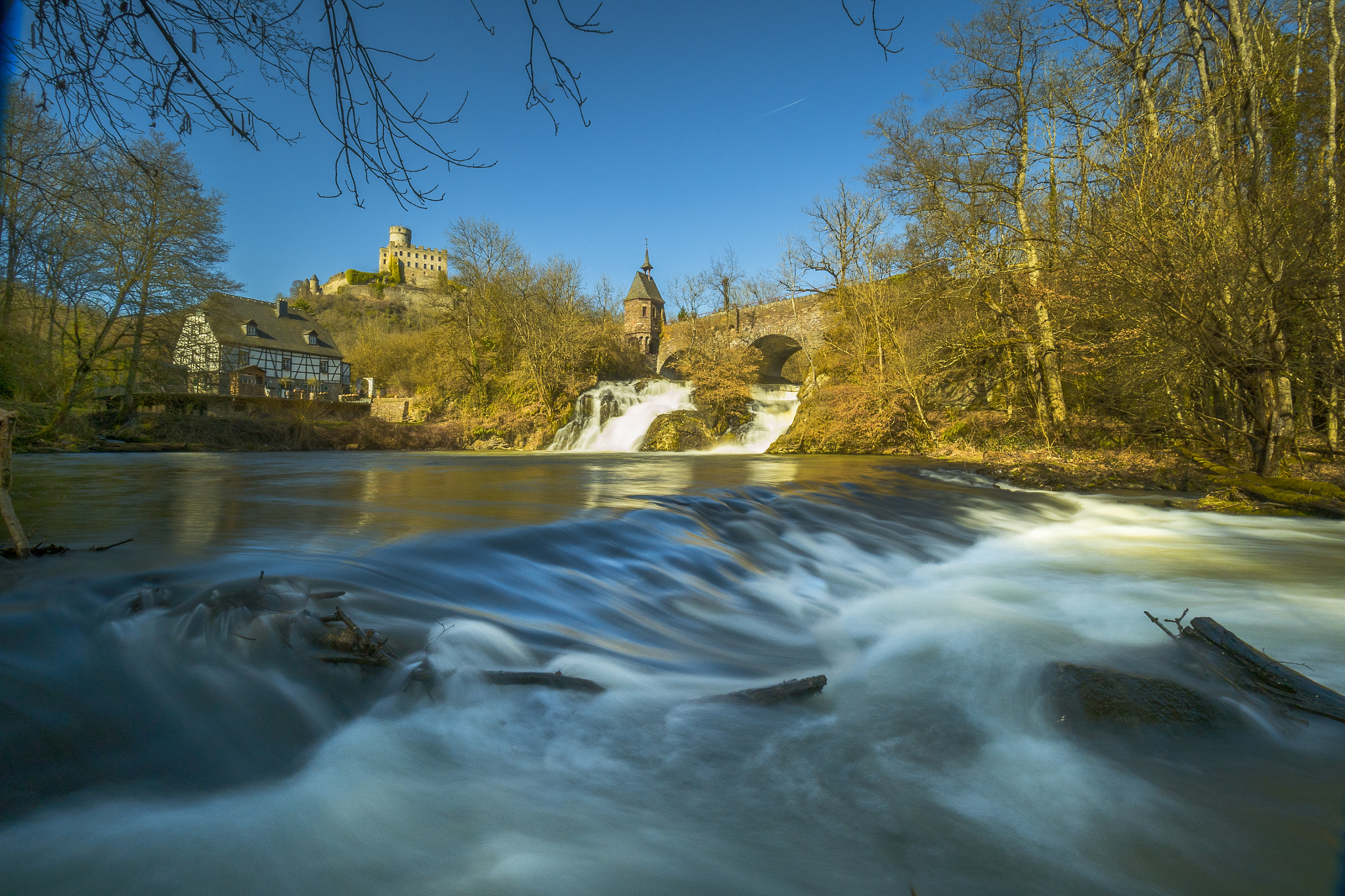 Olympus OM-D E-M5 II + Olympus M.Zuiko Digital ED 7-14mm F2.8 PRO sample photo. Pyrmonter mühle photography