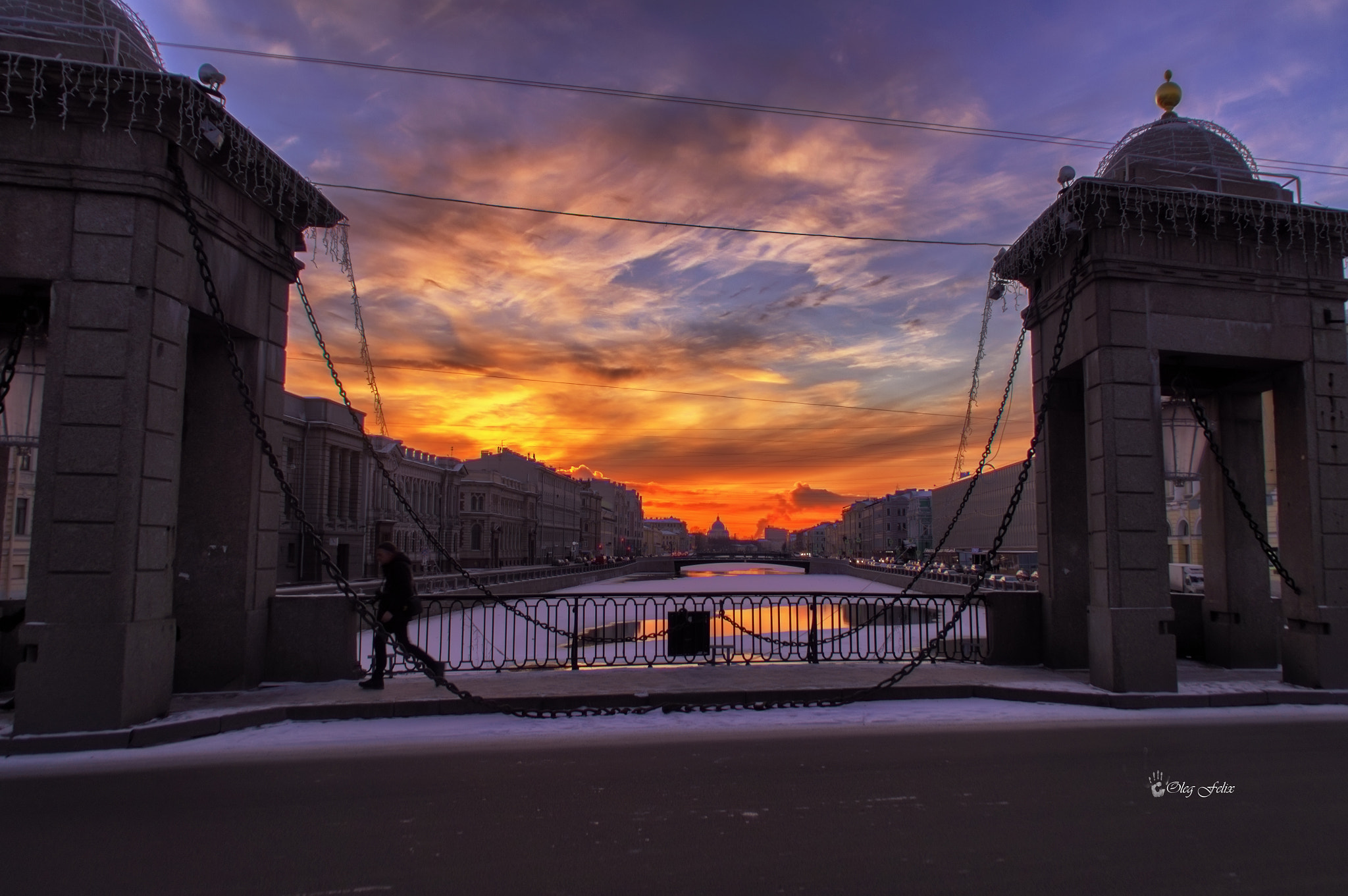 Sony SLT-A37 sample photo. На закате на мосту.(at sunset on the bridge). photography
