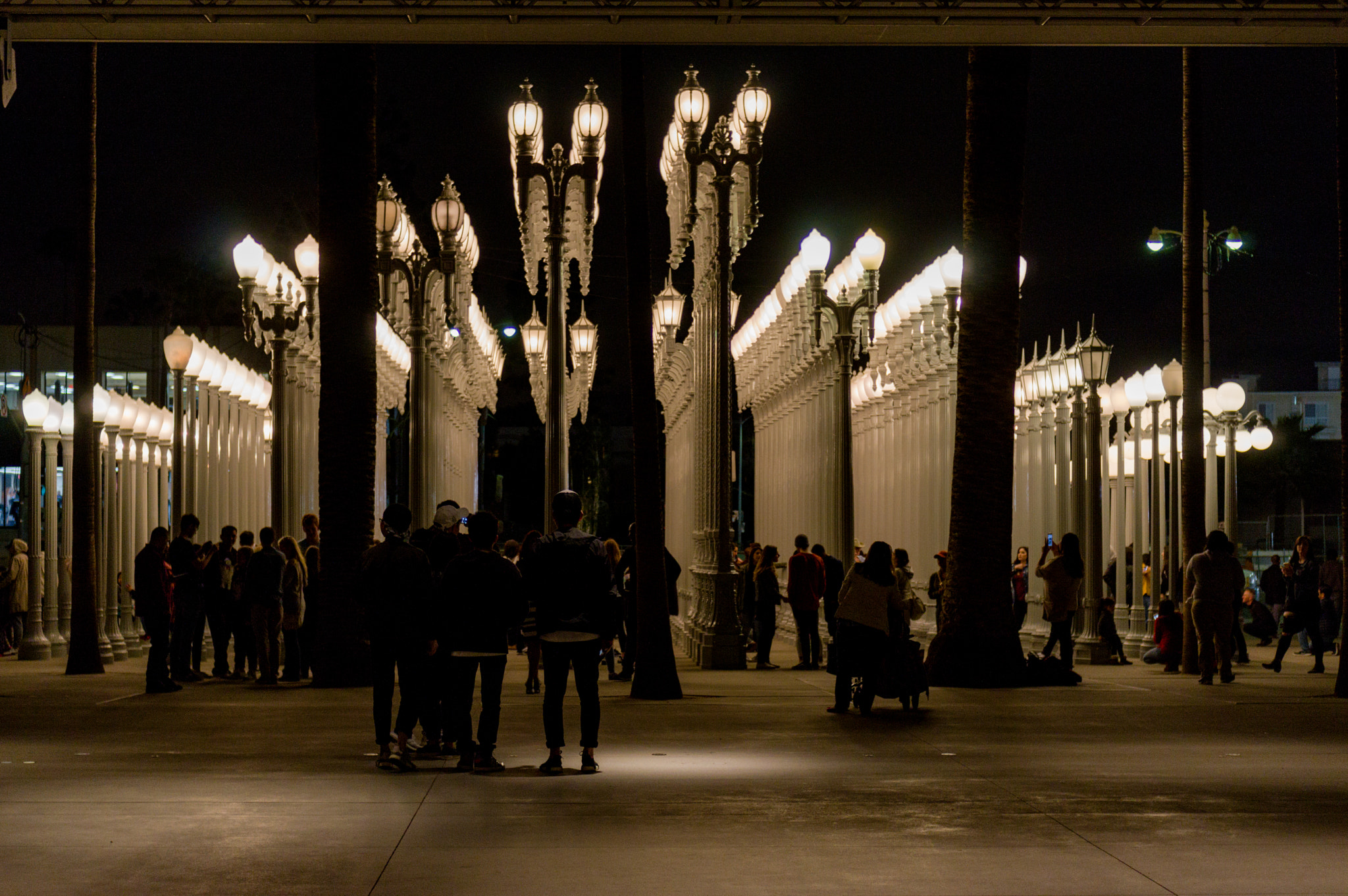 HD Pentax DA 40mm F2.8 Limited sample photo. Lacma at night photography