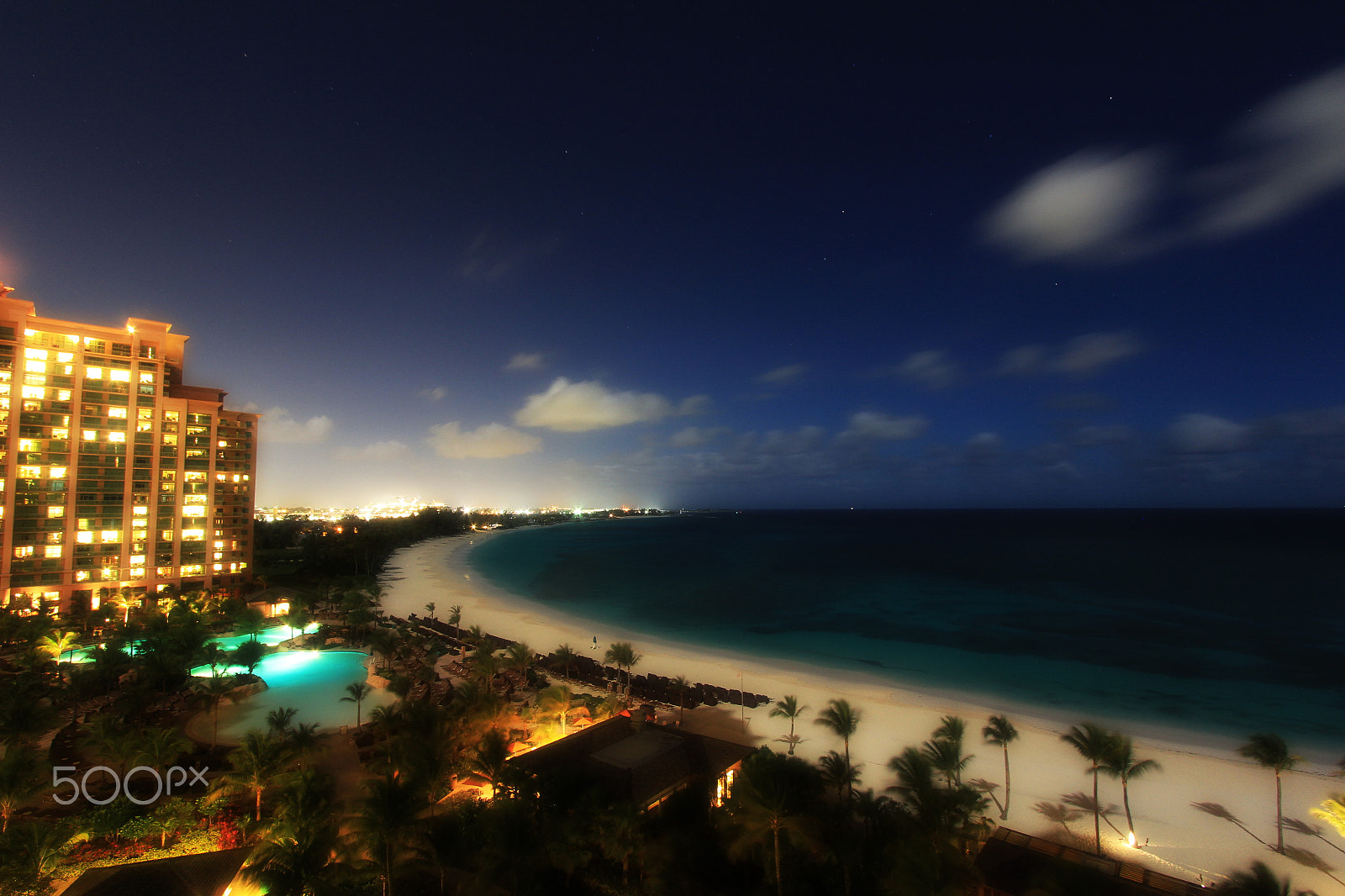 Canon EF-S 10-22mm F3.5-4.5 USM sample photo. Bahamas @ night photography