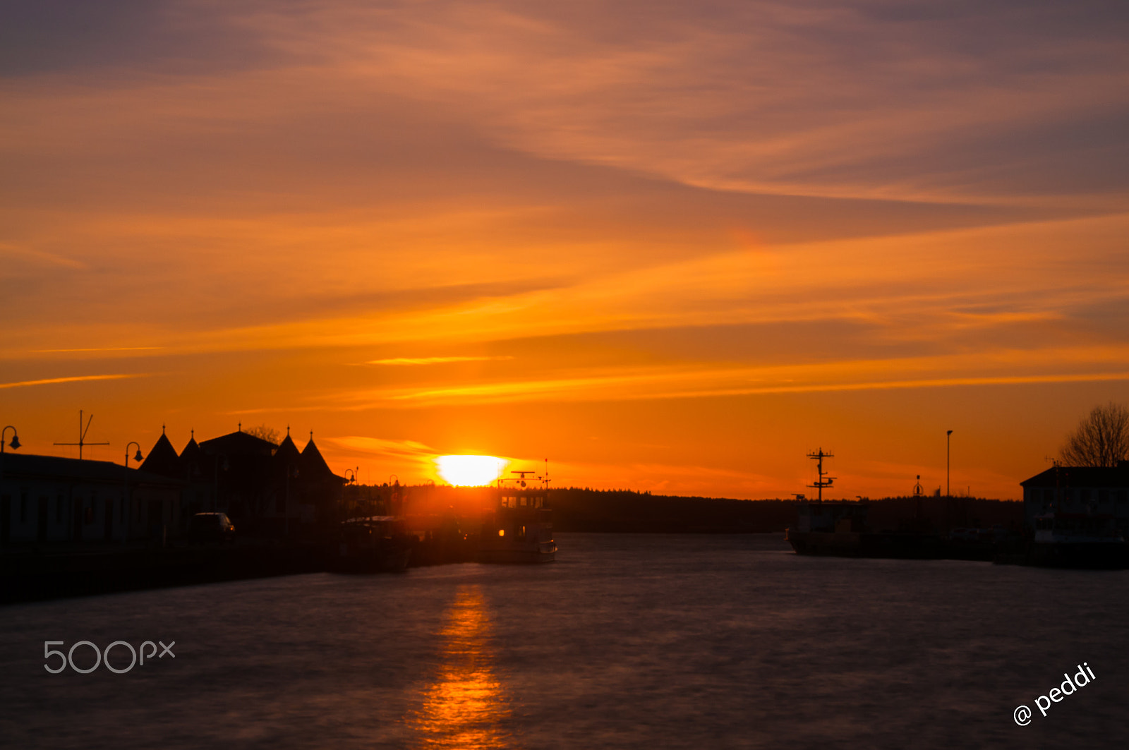 Nikon D300S sample photo. Hafen karlshagen sonnenuntergang photography