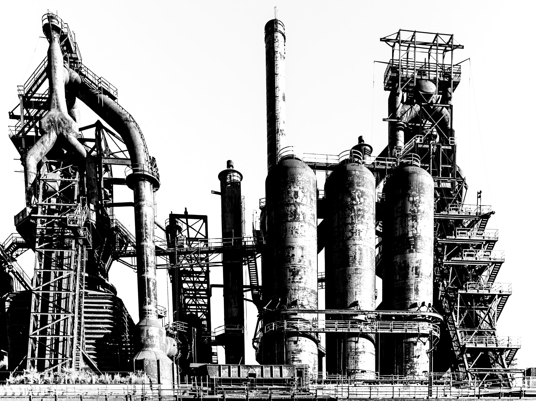 Nikon D800 sample photo. Bethlehem steel stacks photography