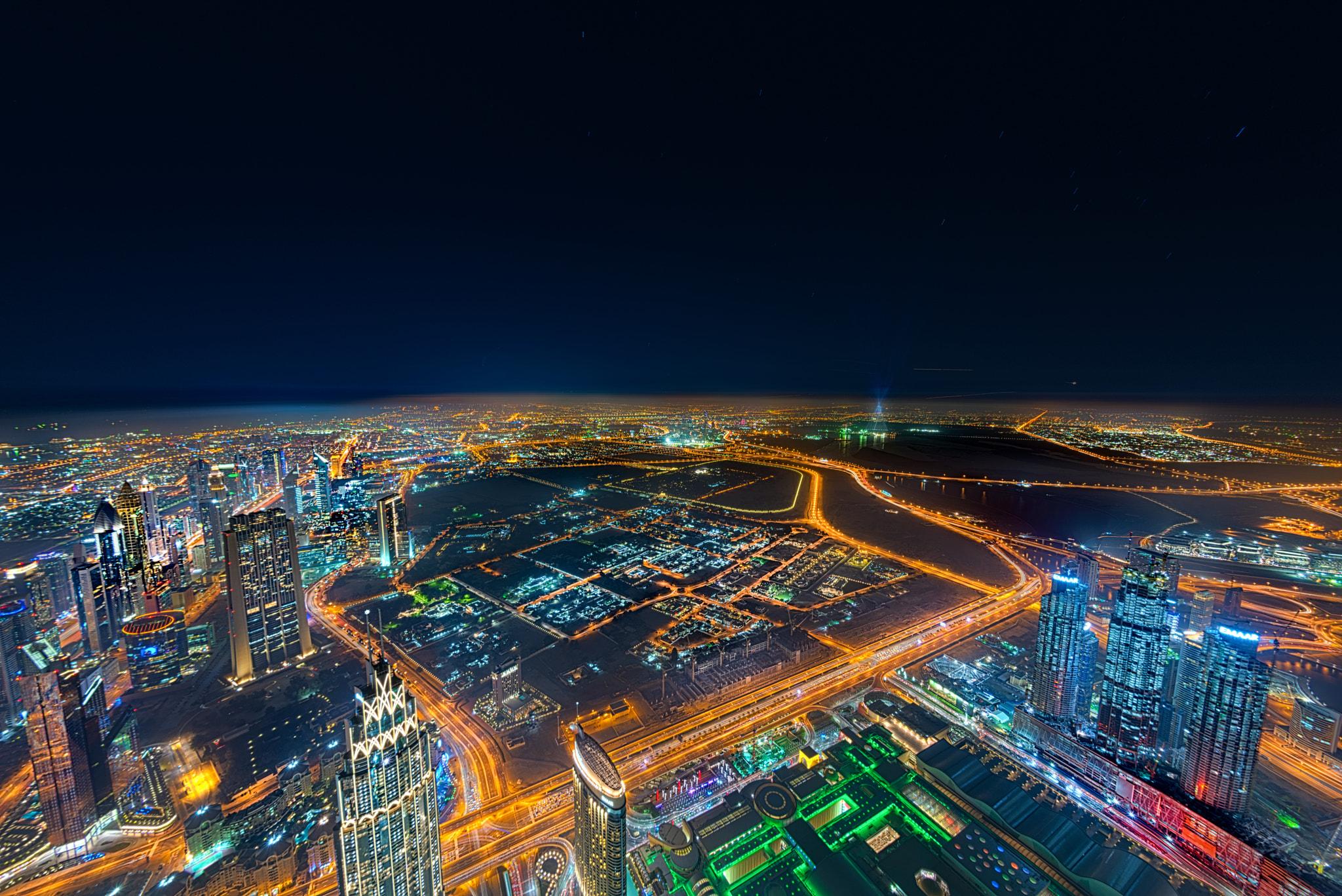 Nikon AF Fisheye-Nikkor 16mm F2.8D sample photo. 30 sec 16mm fish eye on the burj khalifa ! photography