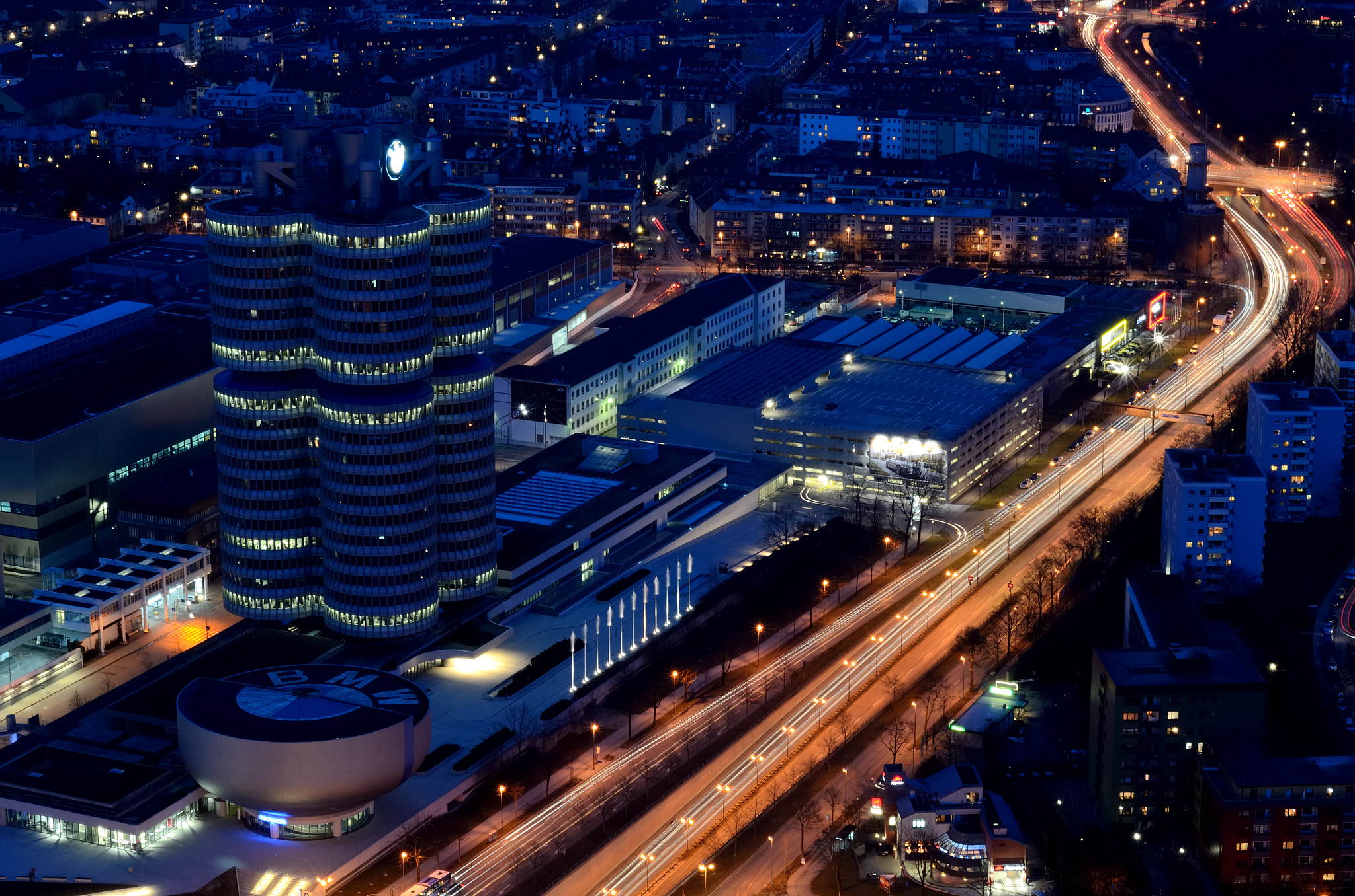 Nikon D7000 + AF Nikkor 50mm f/1.8 sample photo. The bmw-headquarters in munich photography