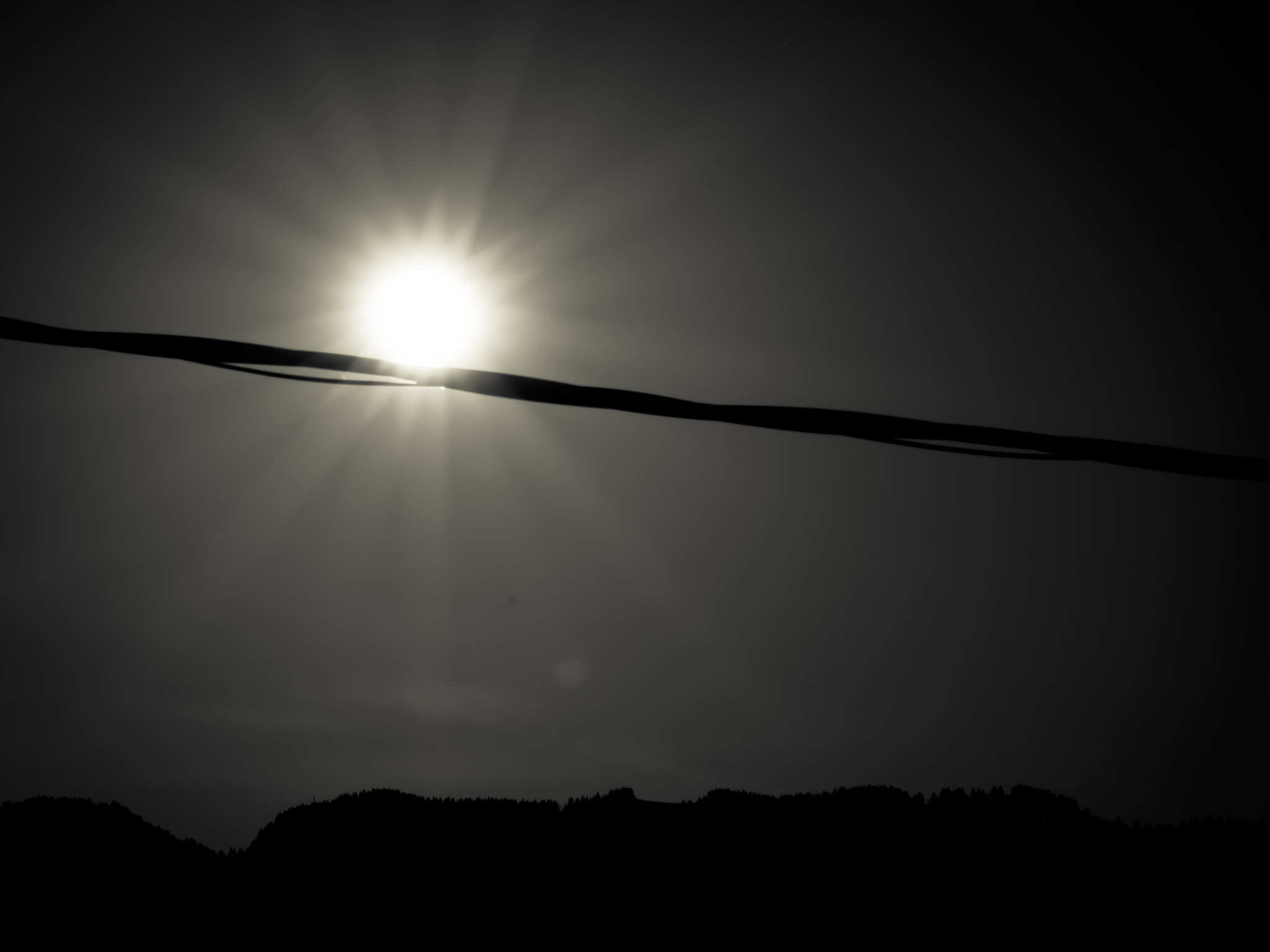 Pentax K-3 + Sigma sample photo. Sister moon on a slackline photography