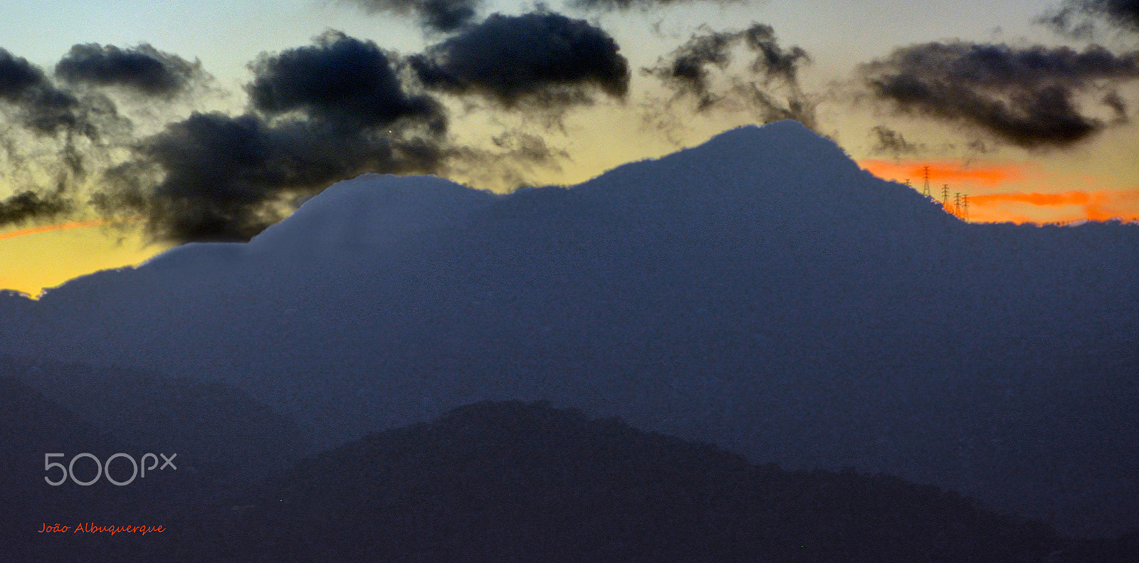 Nikon AF-S Micro-Nikkor 105mm F2.8G IF-ED VR sample photo. Twilight power line photography