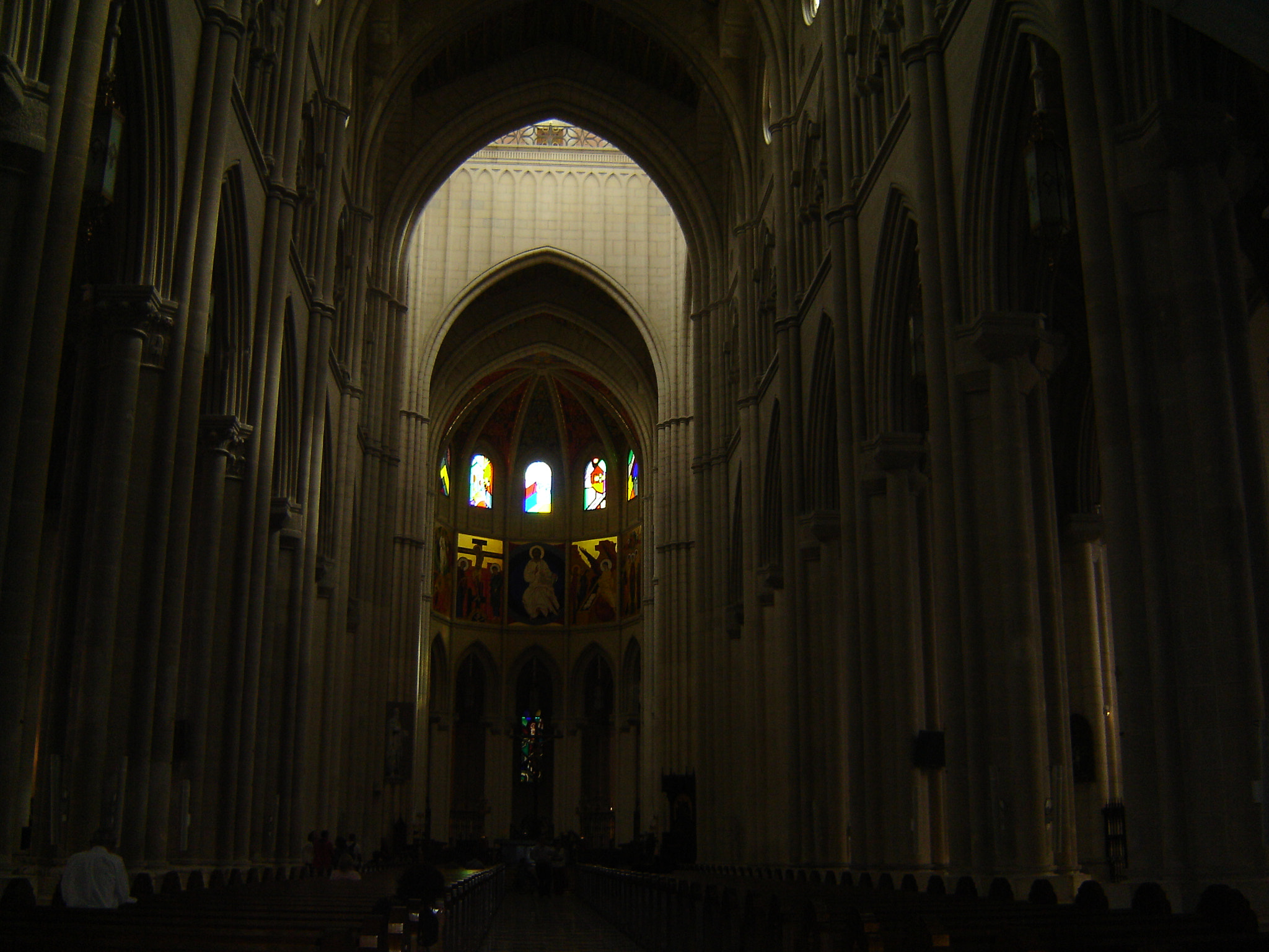 Sony DSC-P73 sample photo. Interior catedral almudena españa photography