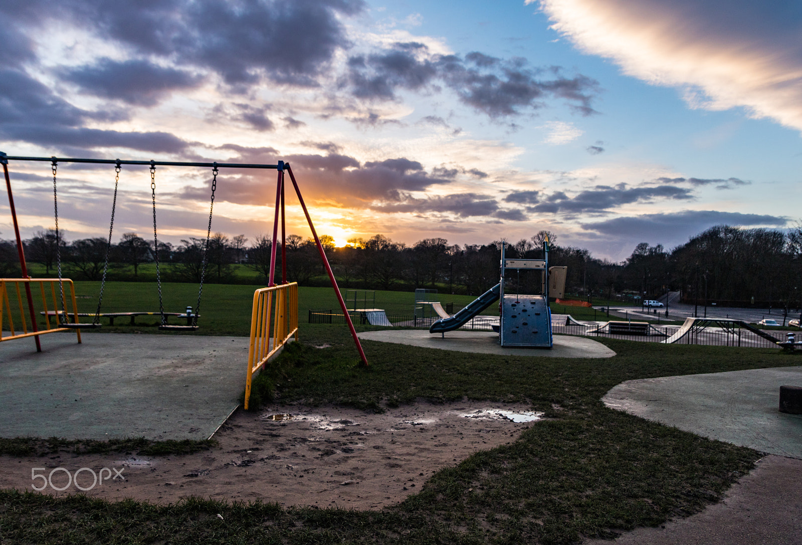 Canon EOS 750D (EOS Rebel T6i / EOS Kiss X8i) sample photo. Sunset at the park photography
