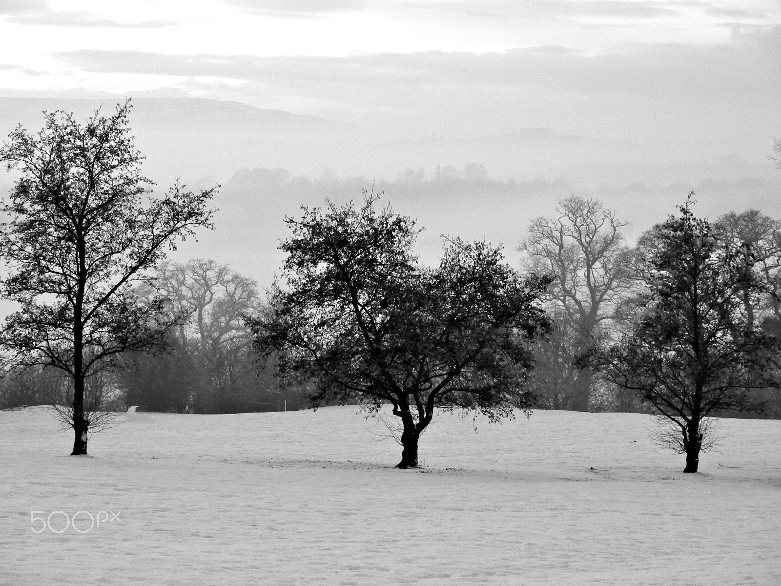Panasonic Lumix G Vario 45-200mm F4-5.6 OIS sample photo. Winter in scotland photography