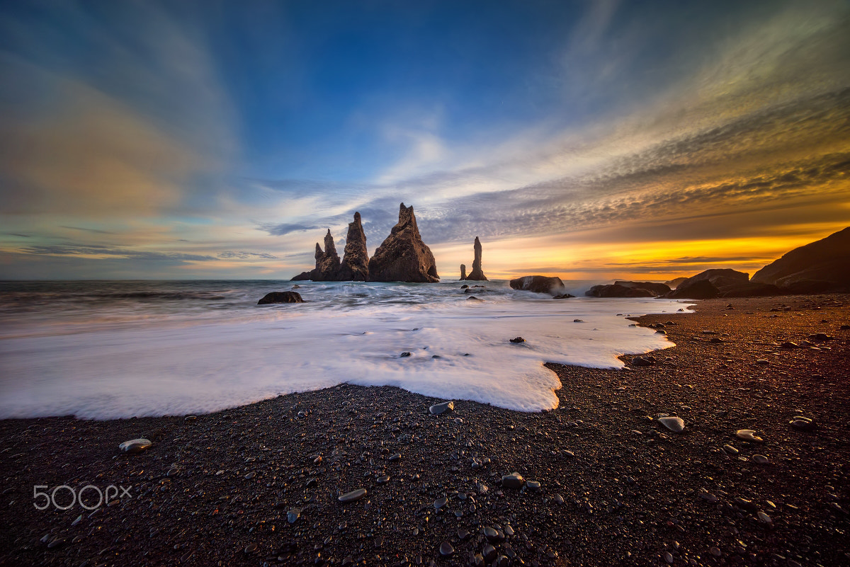 Sony a7R sample photo. Reynisfjara black beach photography