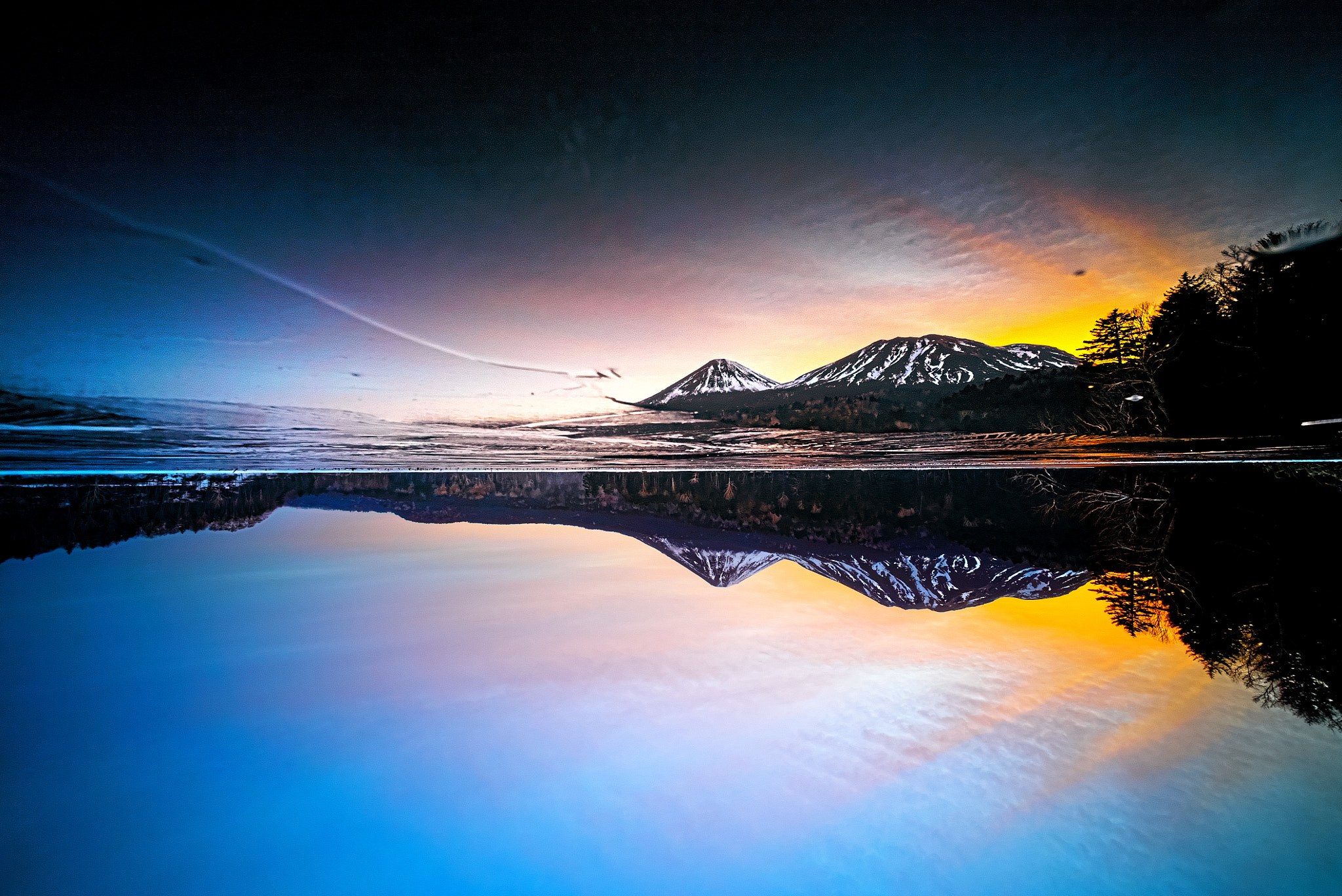 Sony a7S sample photo. Reflection on thin ice photography