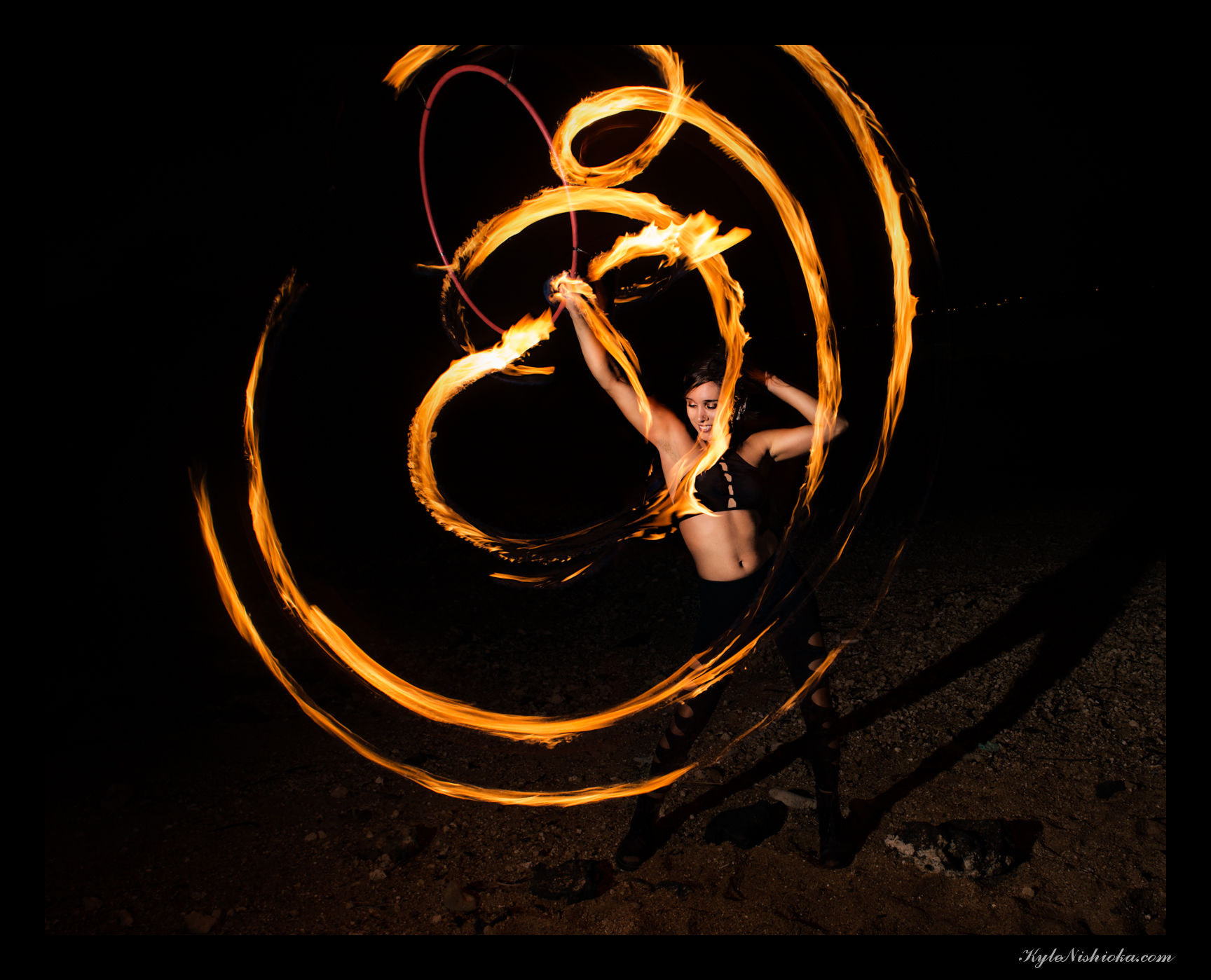 Nikon AF Nikkor 24mm F2.8D sample photo. Fire dancer alexa photography